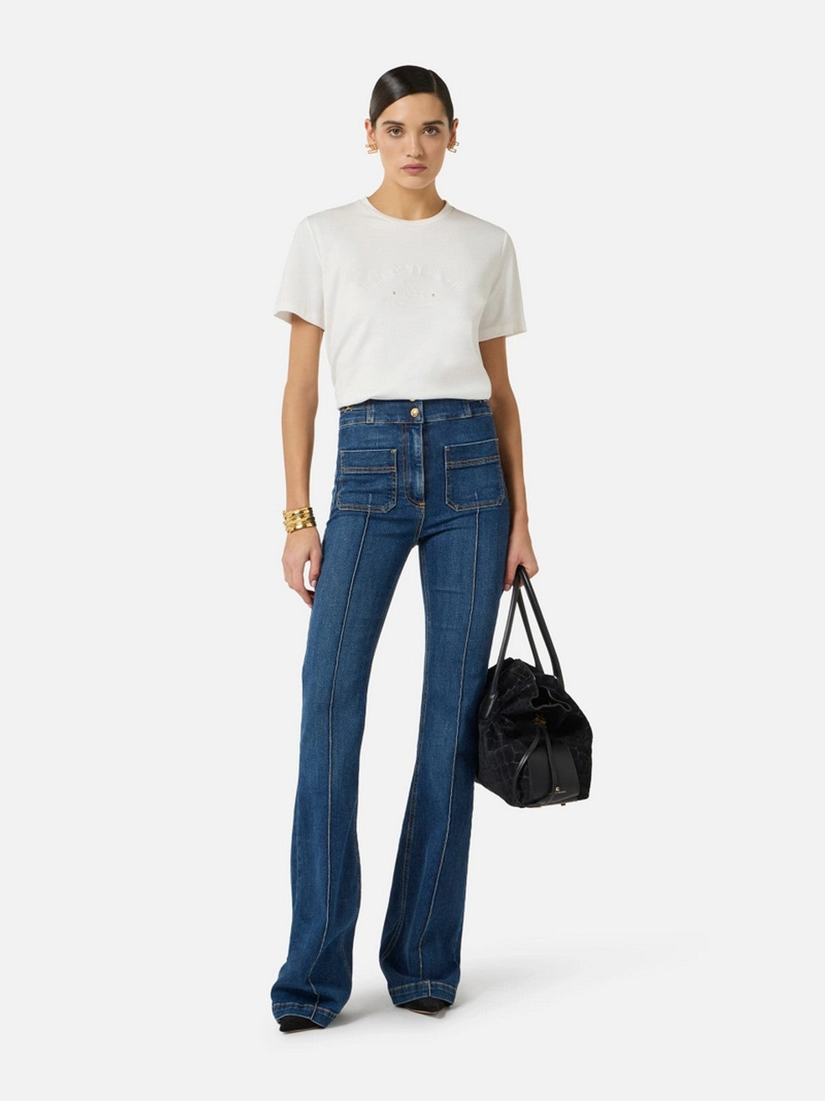 ELISABETTA FRANCHI Jeans Donna PJ26D61E2 104 BLUE DENIM
