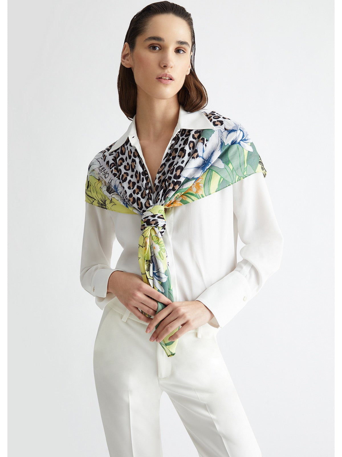 LIU JO SOFT Foulard Donna 2A4053T0300 10620 Verde gioboutiqueweb