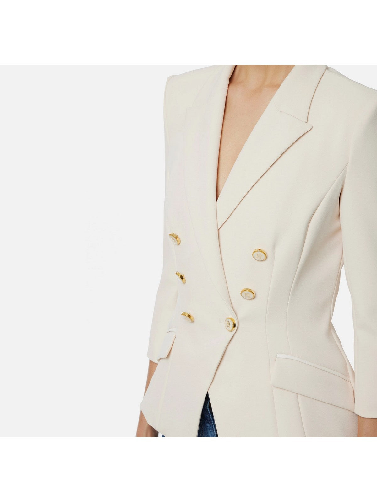 ELISABETTA FRANCHI Giacca Donna GI17456E2 DZ9 MILK