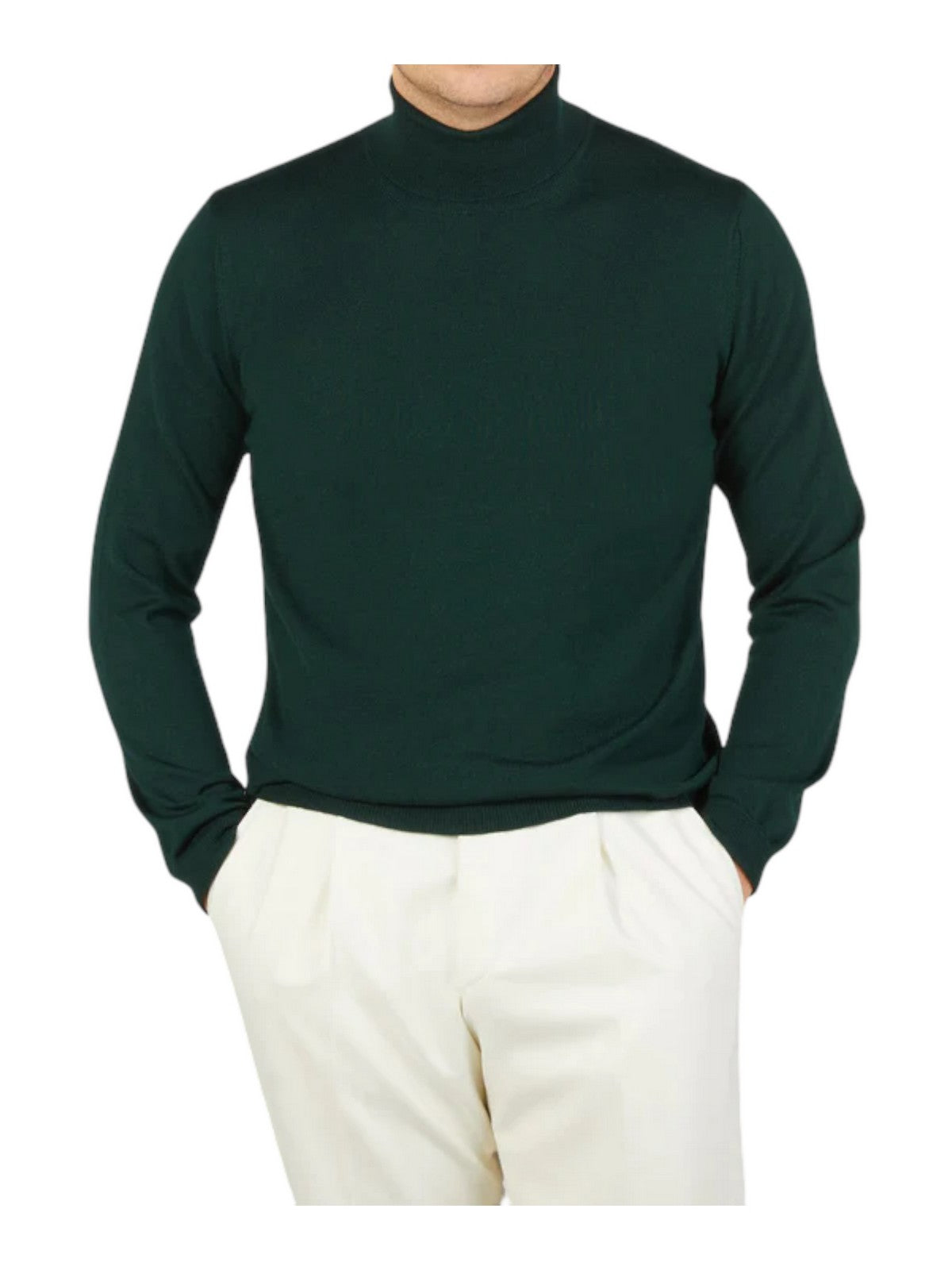 GRAN SASSO Maglione dolcevita Uomo 55157/14290 464 Verde gioboutiqueweb