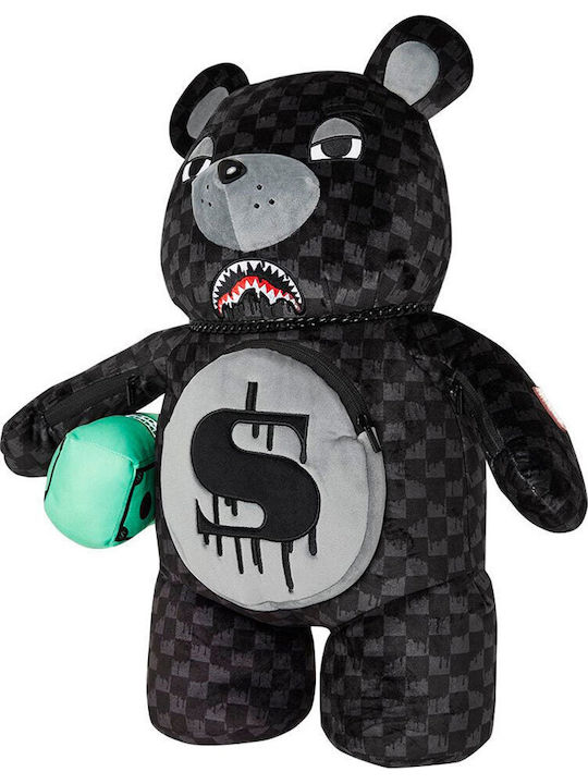 SPRAYGROUND Zaino Uomo DRIPPING SHARKS IN PARIS MONEYBEAR TEDDY BEAR 910B7974NSZ Nero gioboutiqueweb