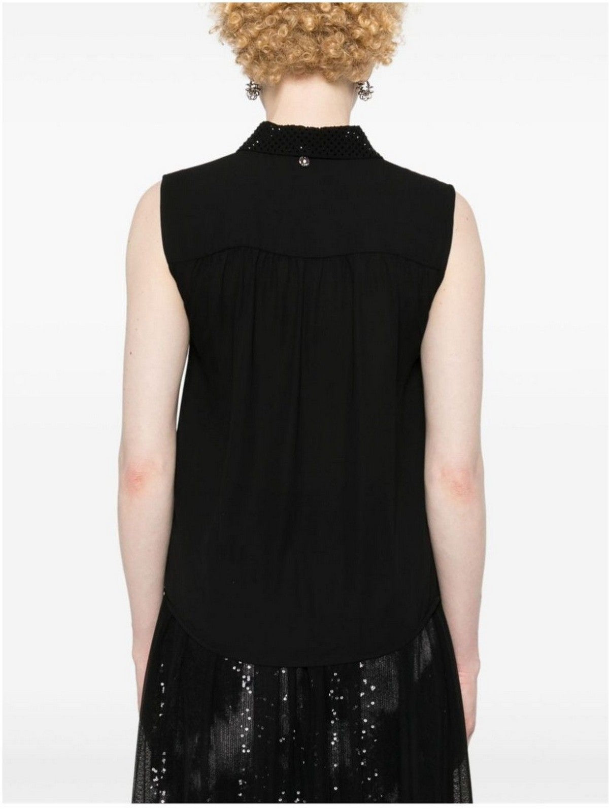 LIU JO BLACK Top Donna CA4157T0414 22222 Nero gioboutiqueweb