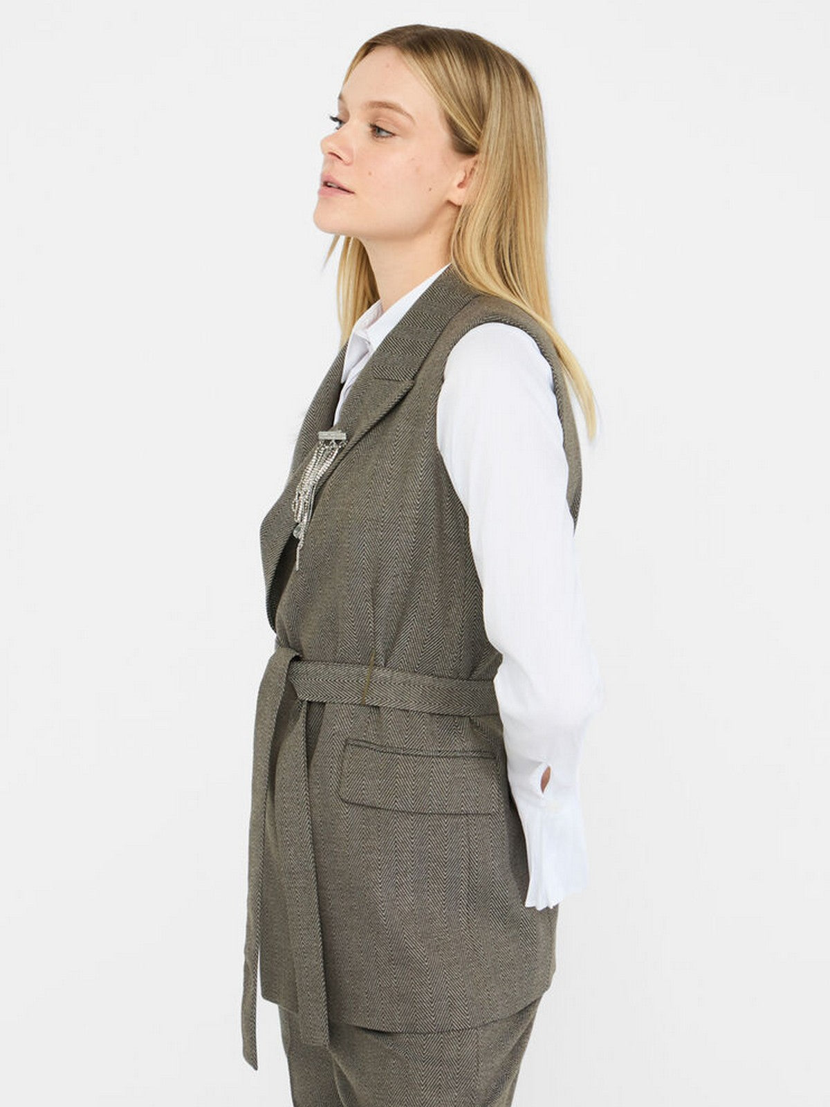 LIU JO BLACK Gilet Donna CF5259T054A M9770 Resca pino