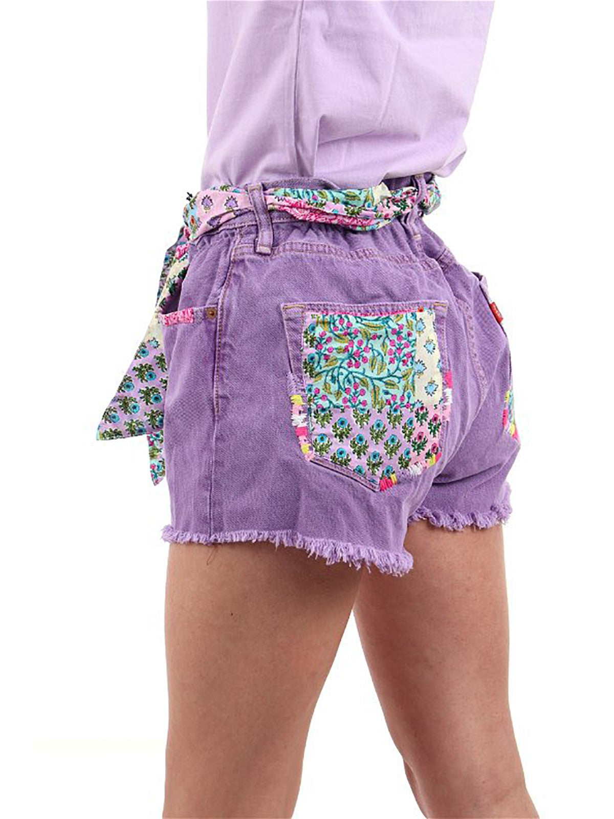 MC2 SAINT BARTH Pantaloncino Donna ARIZONA 04945F Viola gioboutiqueweb