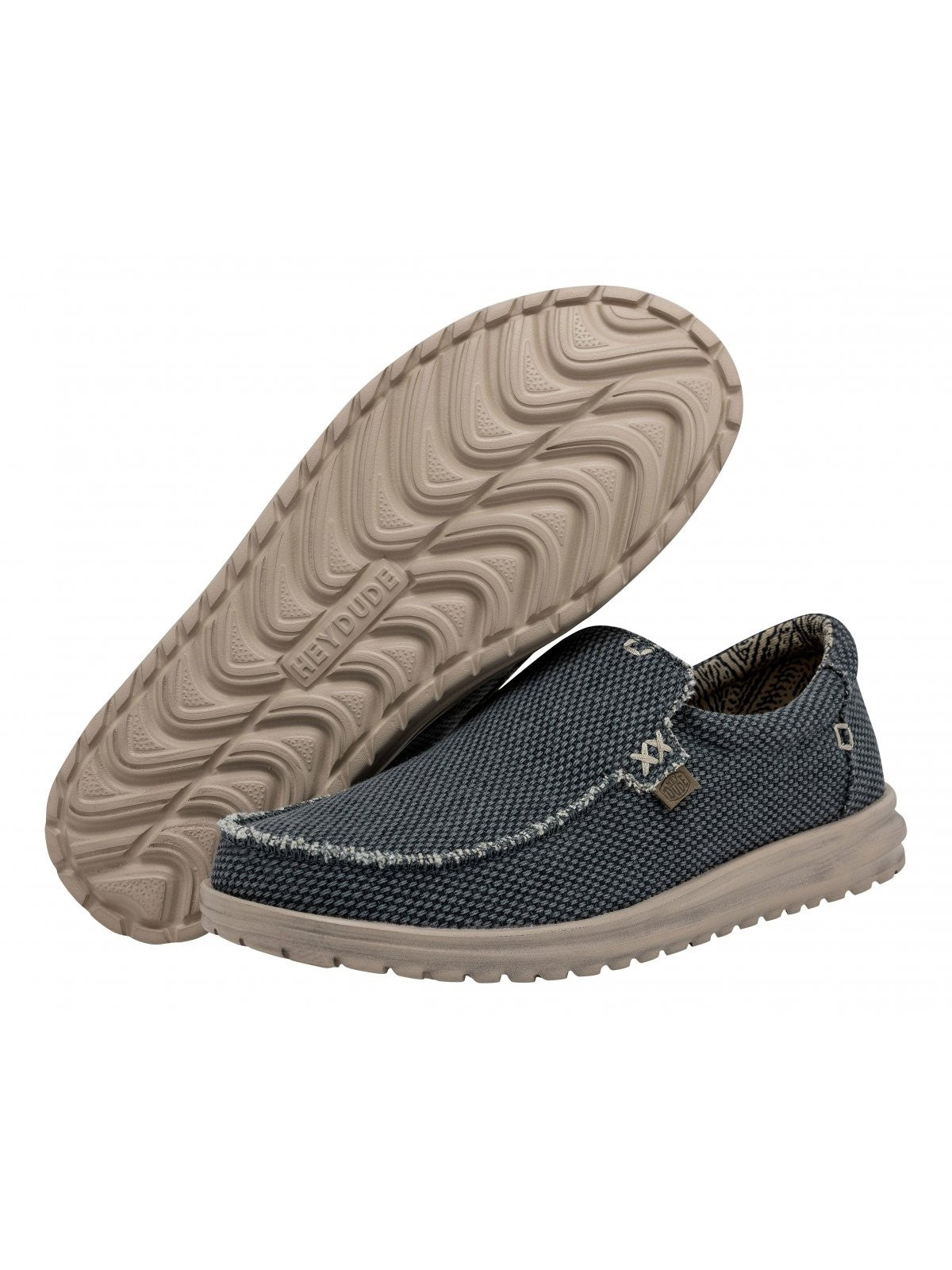 HEY DUDE Mocassino Uomo Mikka Braided HD.40124 4NL DEEP BLUE gioboutiqueweb