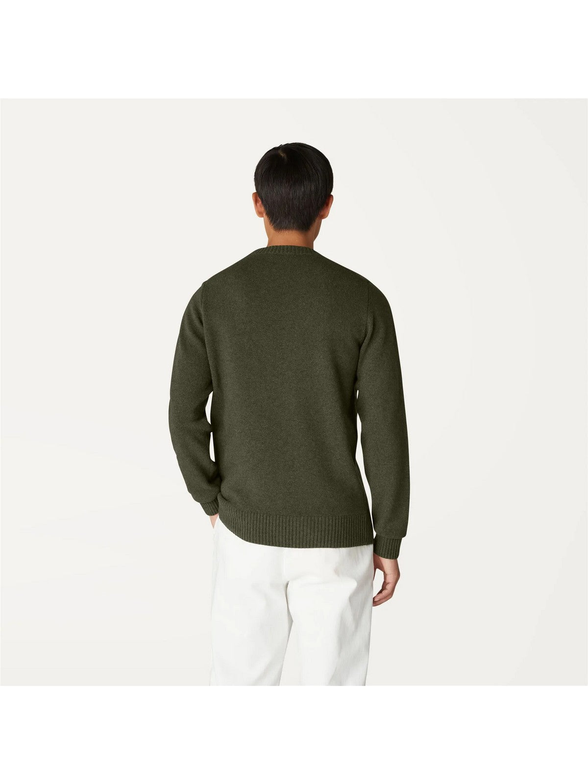 K-WAY Maglione Uomo Sebastien lambswool K2112PW WMR Verde gioboutiqueweb