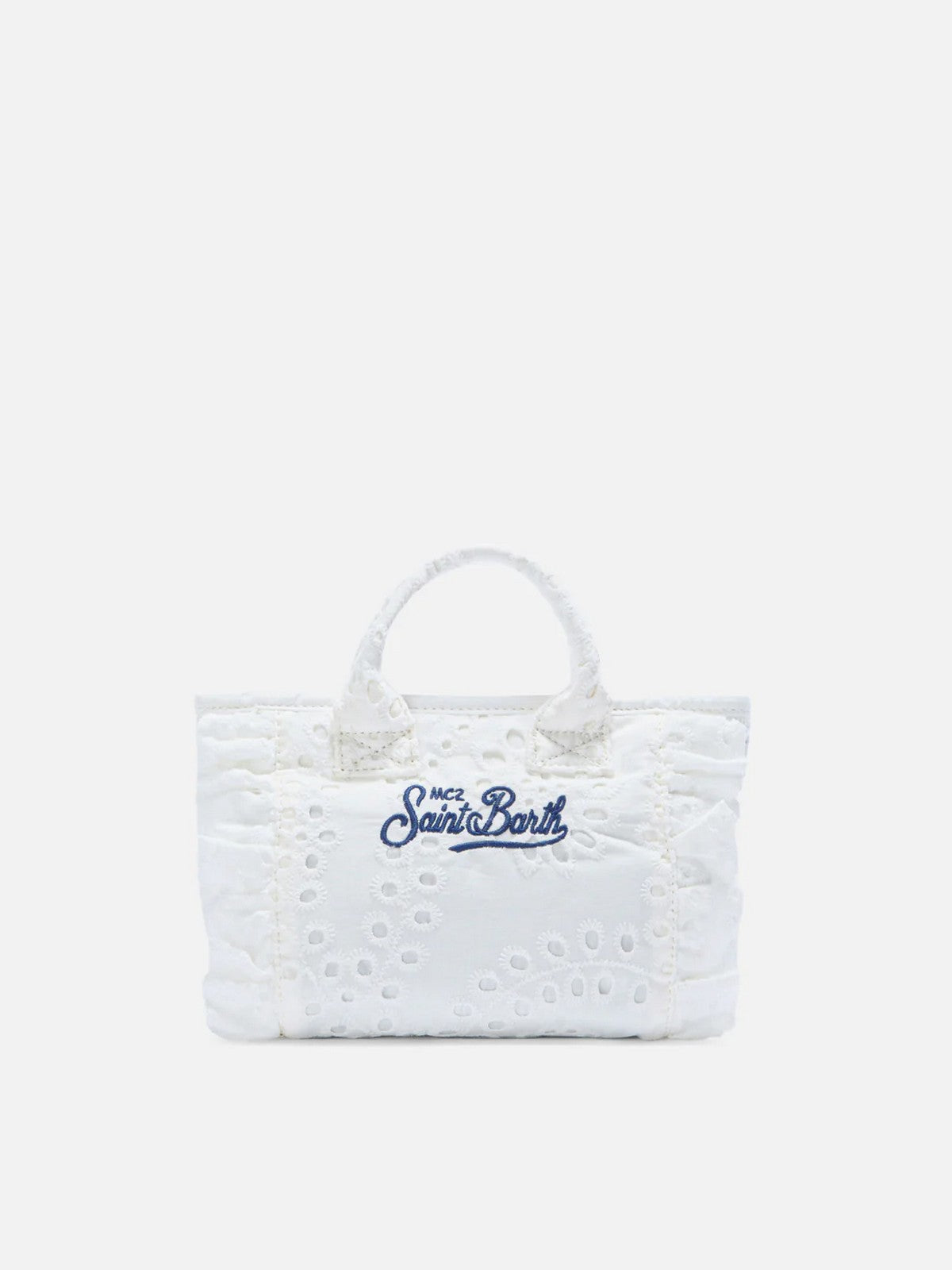 MC2 SAINT BARTH Borsa Donna VANITY MINI VOLANT 00434L COTTON FLOWER EMBROIDERY 01 EMB