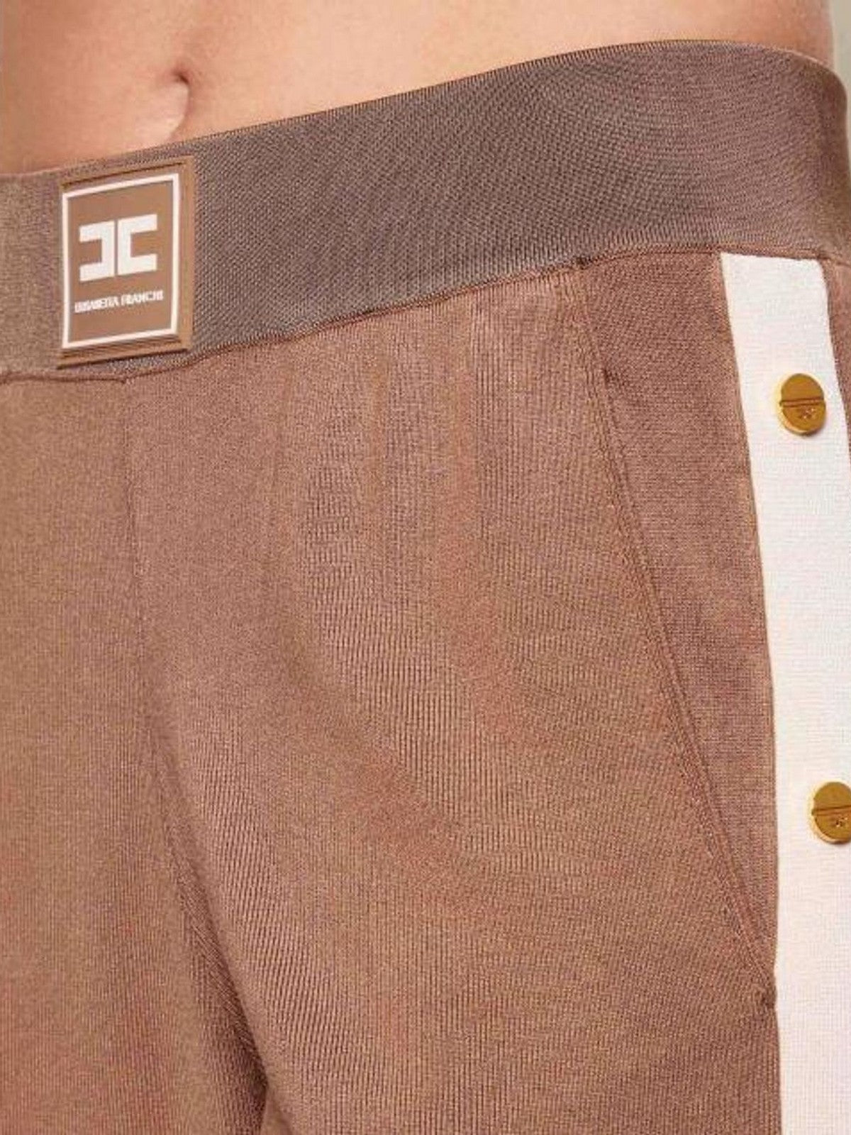 ELISABETTA FRANCHI Pantalone Donna KP74S61E2 727 ARGILLA/BURRO