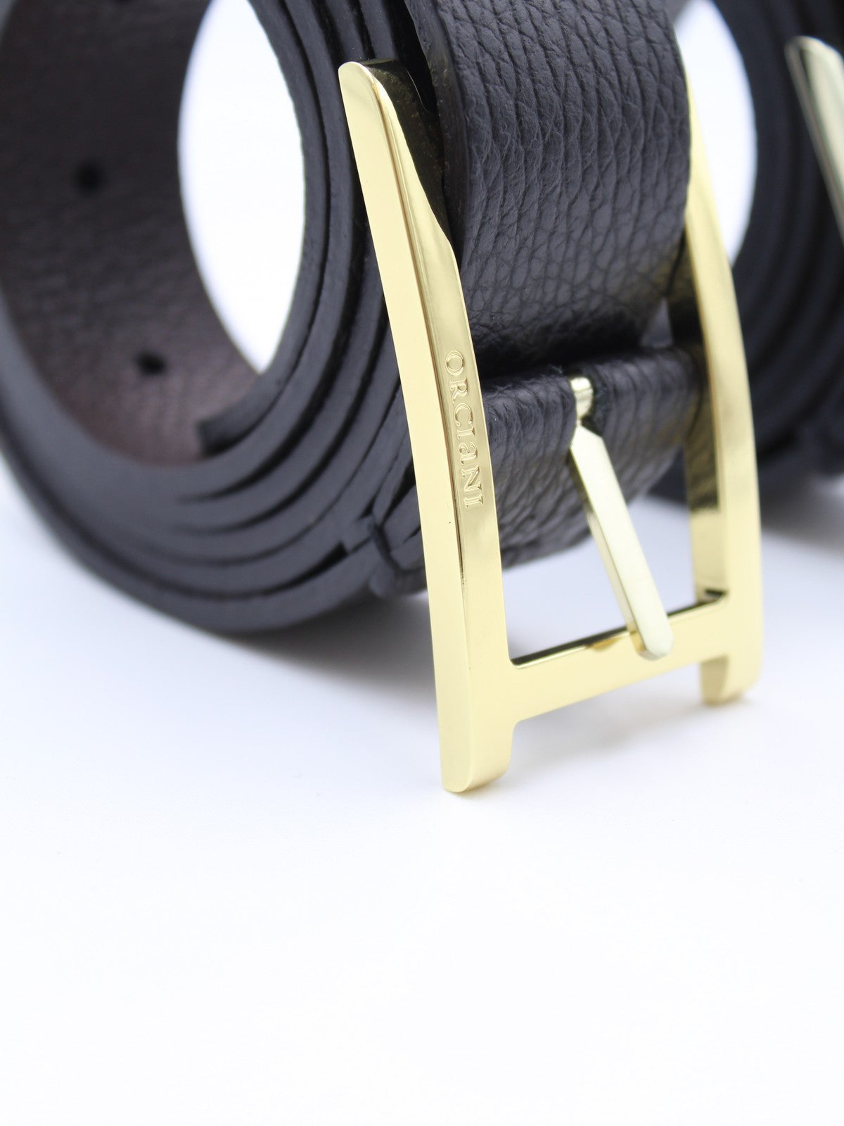 ORCIANI Cintura Uomo MICRON DOUBLE U08238B N+E Nero gioboutiqueweb
