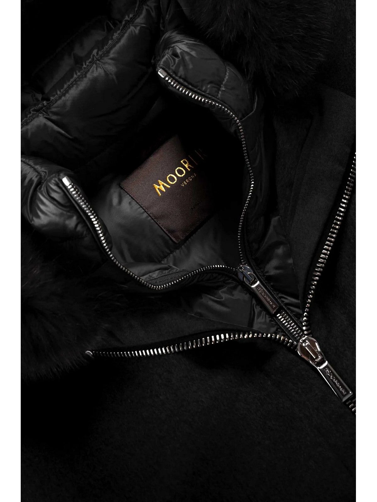 MOORER Piumino Donna PEGASO-CWR MODGI300009 U0001 Nero gioboutiqueweb