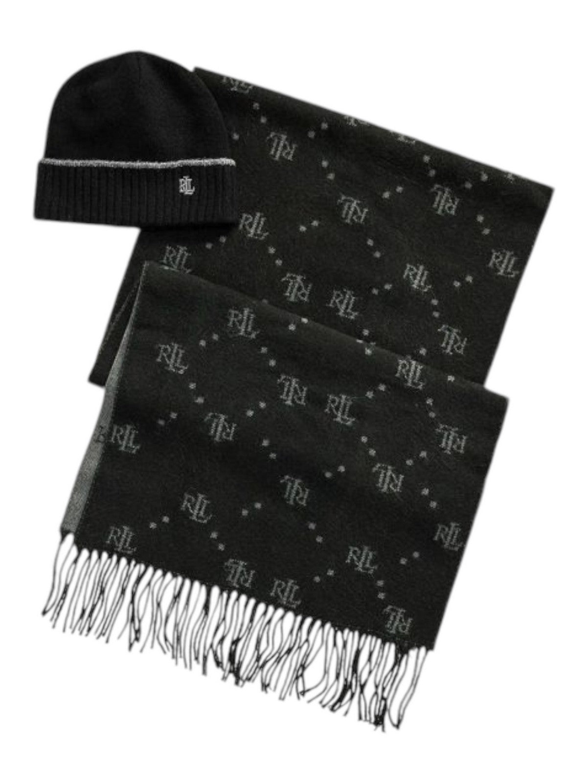 LAUREN RALPH LAUREN Sciarpa Donna 454960062 005 Nero gioboutiqueweb