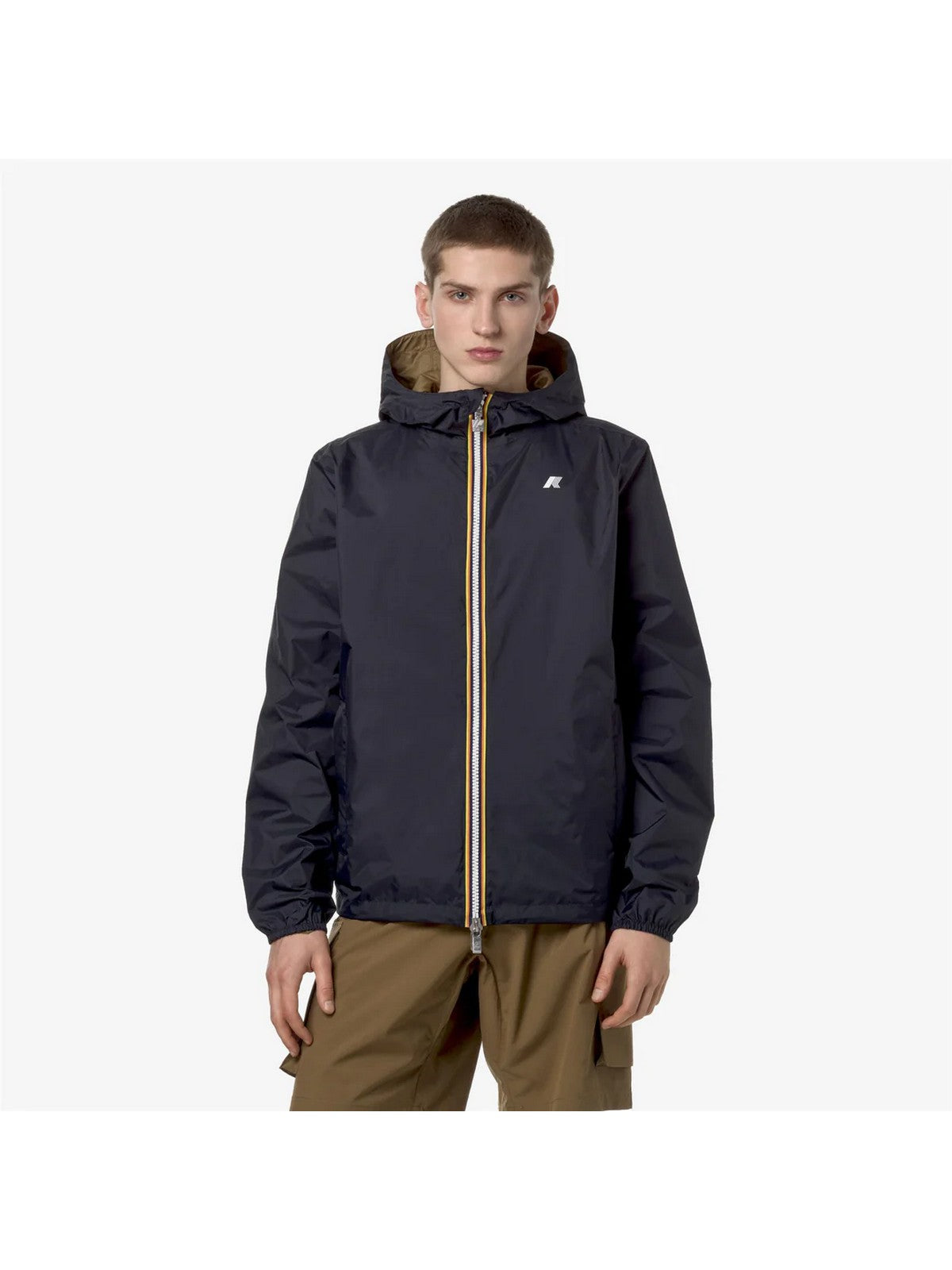 Chaqueta de hombres k-way jake eco plus doble k2124ew aoc blu