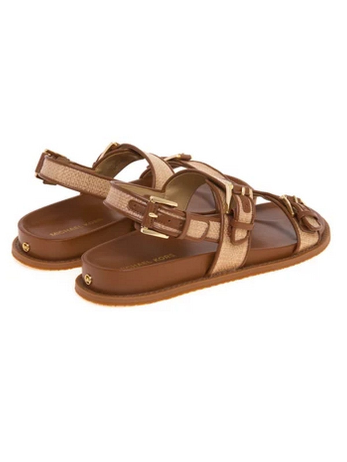 MICHAEL KORS Sandalo Donna NIA FLAT SANDAL 40S6NIFS1D 230 LUGGAGE