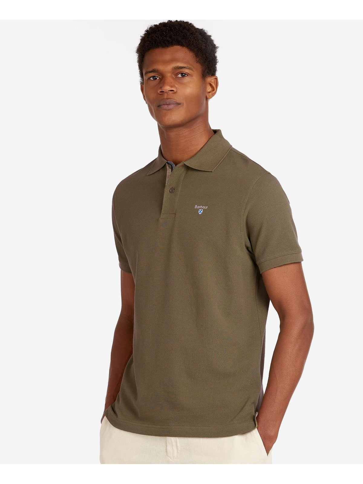 BARBOUR Polo Uomo MML0012 OL51 Verde gioboutiqueweb