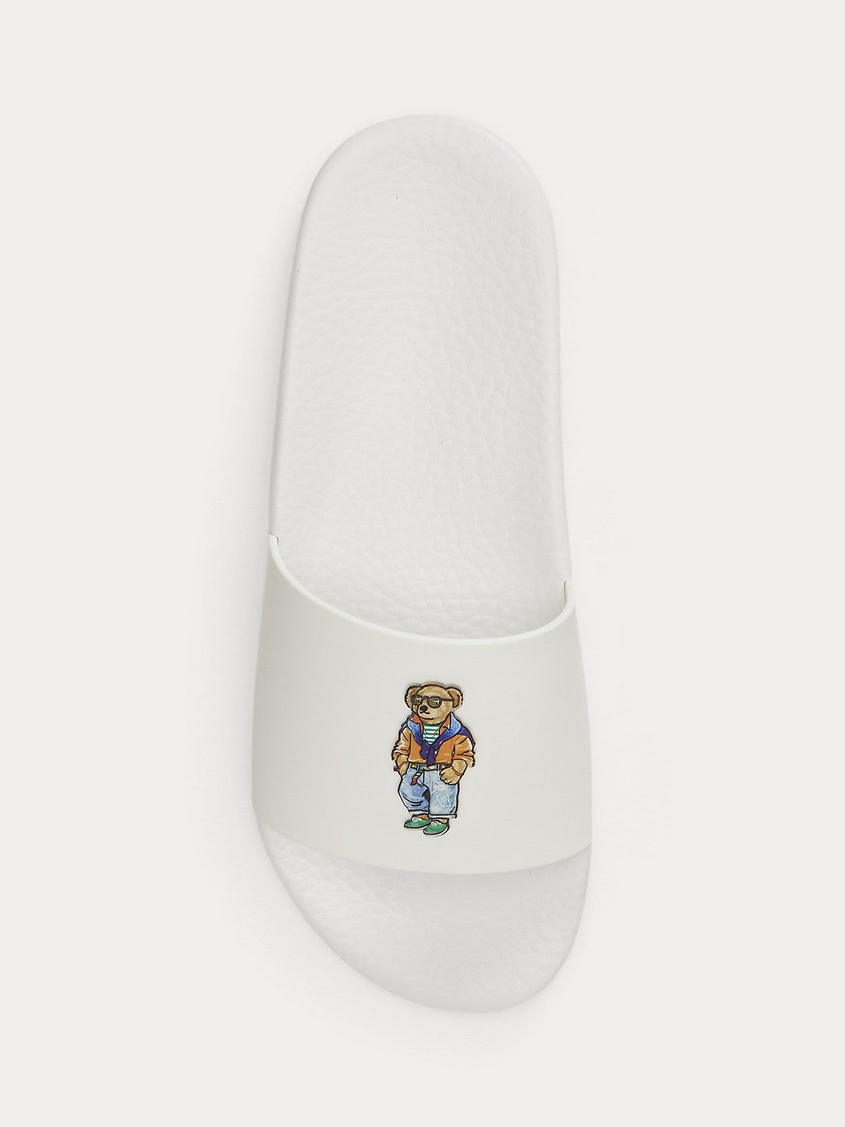 POLO SPORT Ciabatta Uomo Polo slide 809P09762 001 WHITE BEACH SHOP BEAR