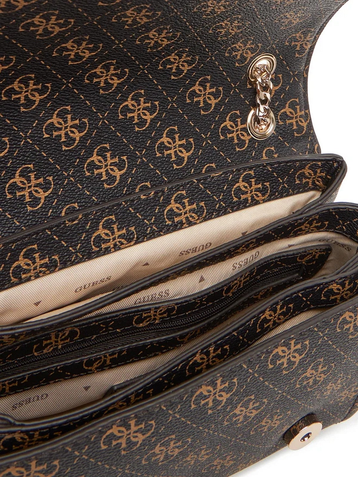 GUESS Borsa Donna NOELLE II CNVRTBLE XBODY FLAP HWQG96 72210 BNL BROWN LOGO