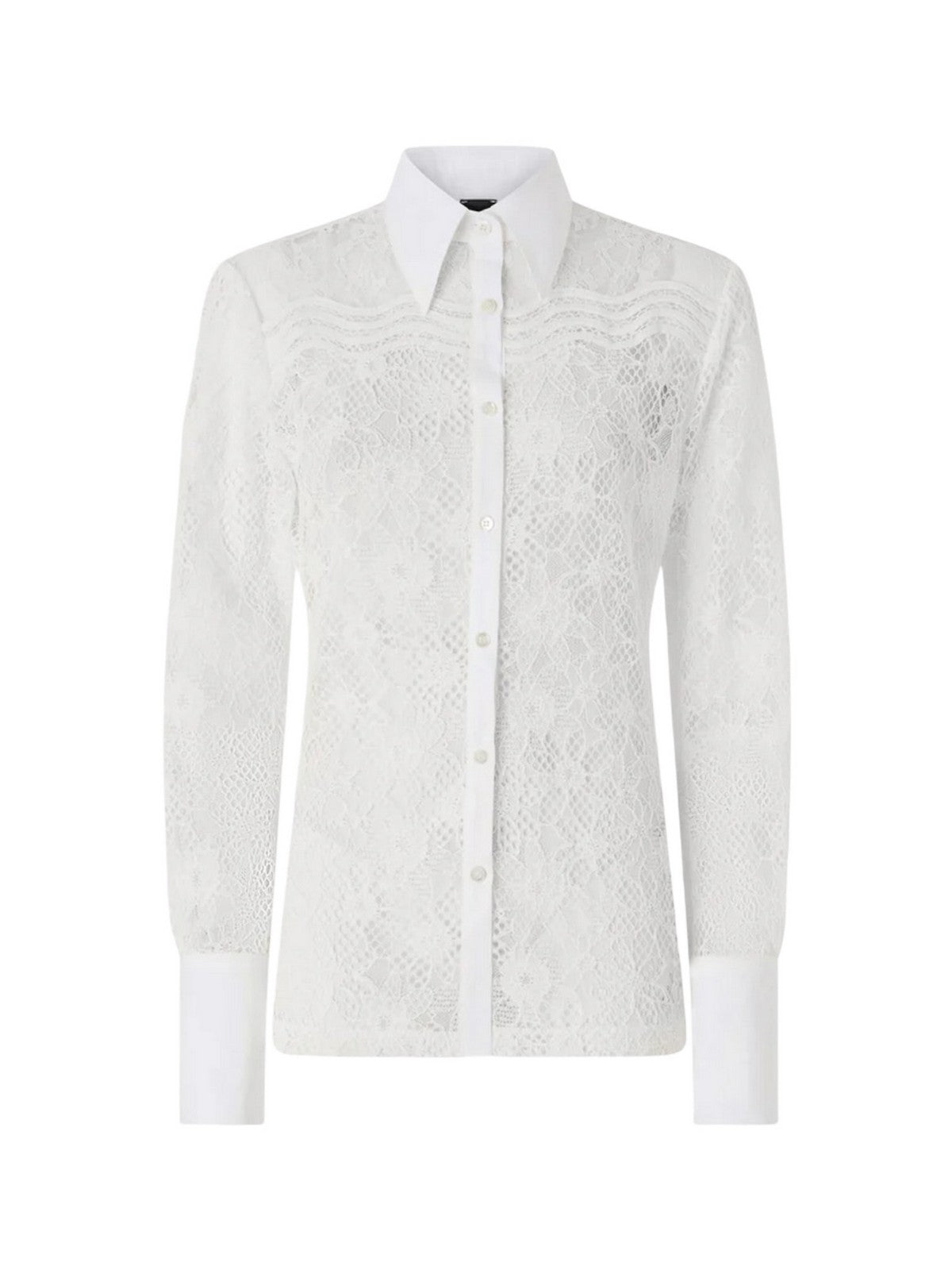 PINKO Camicia Donna COLINE CAMICIA PIZZO REBRODE 106600-A381 Z05 BIANCO-BIANCANEVE