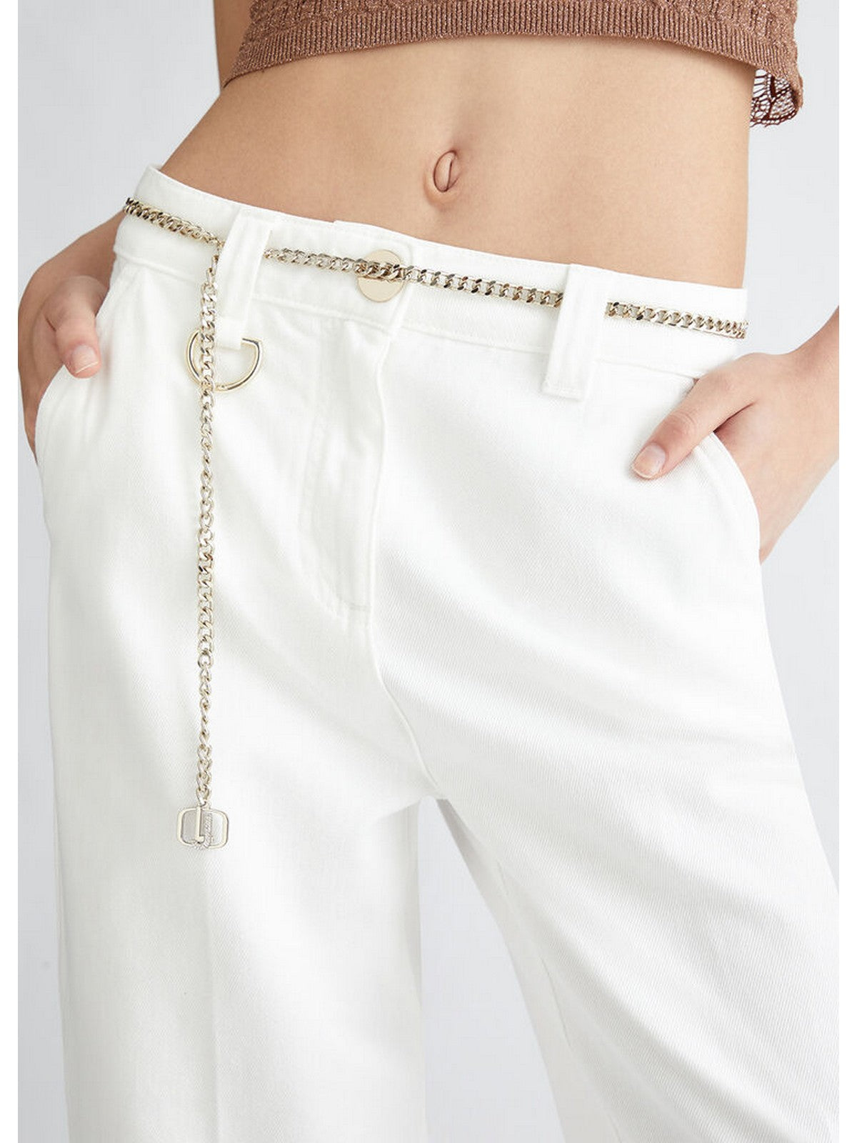 LIU JO BLACK Pantalone Donna CA4368T4264 X0256 Bianco