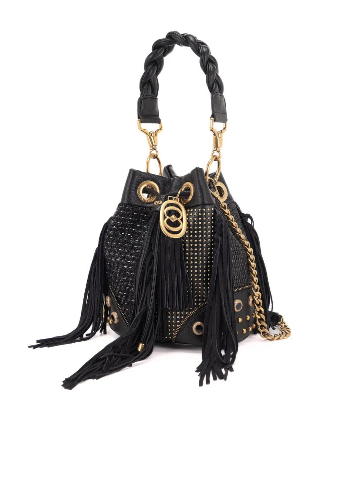 LA CARRIE Borsa Donna LEGACY BUCKET SYNT./CLOTH/RAPH. 151M-EM-119-SCR MUB Nero gioboutiqueweb