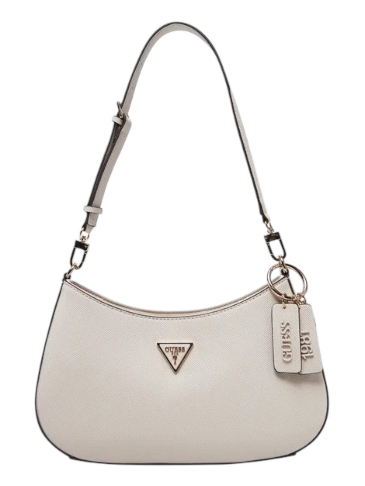 GUESS Borsa Donna NOELLE TOP ZIP SHOULDER BAG HWZG78 79180 BON Beige gioboutiqueweb