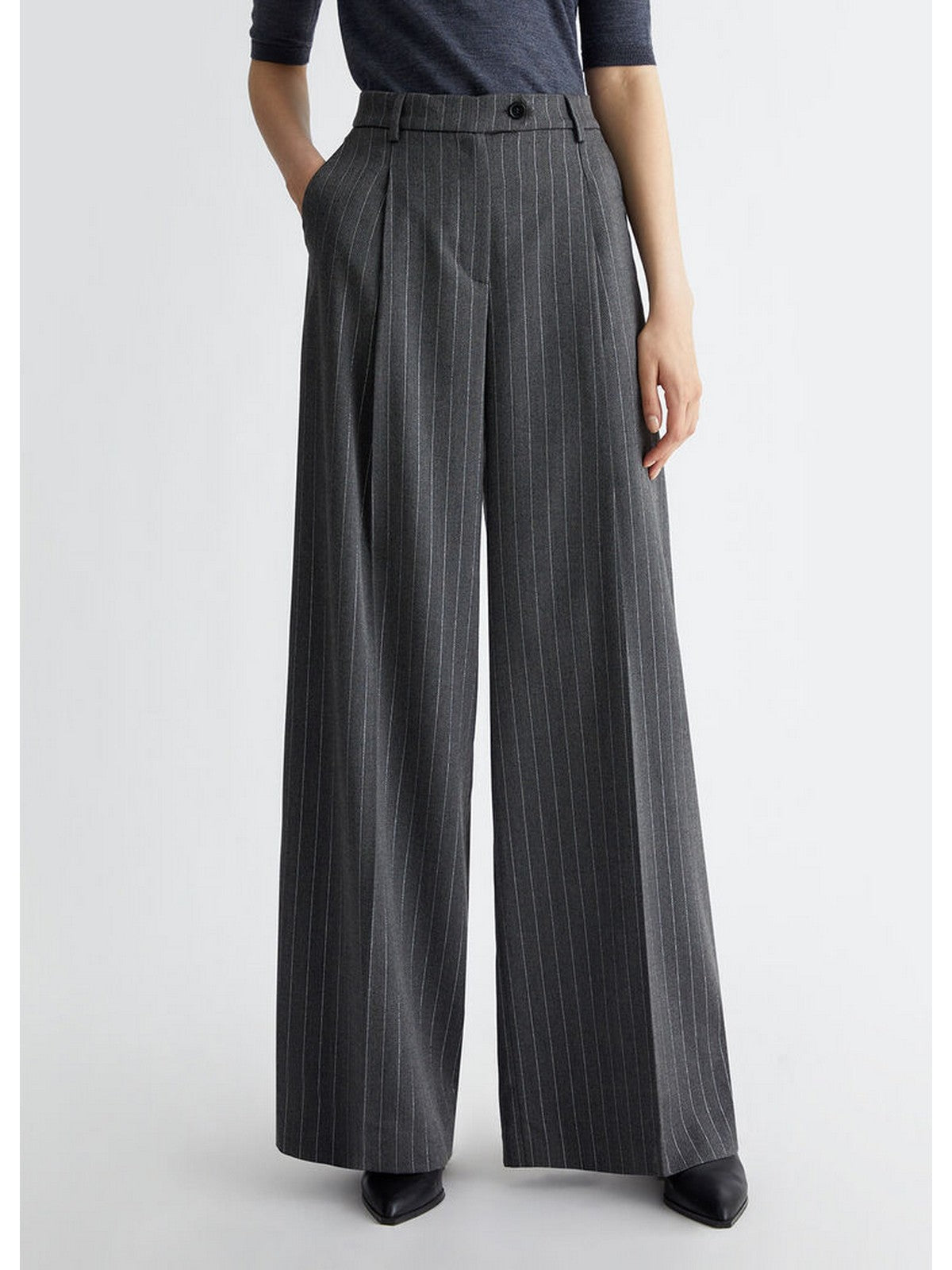 LIU JO WHITE Pantalone Donna WF4304T0788 N9876 Nero gioboutiqueweb