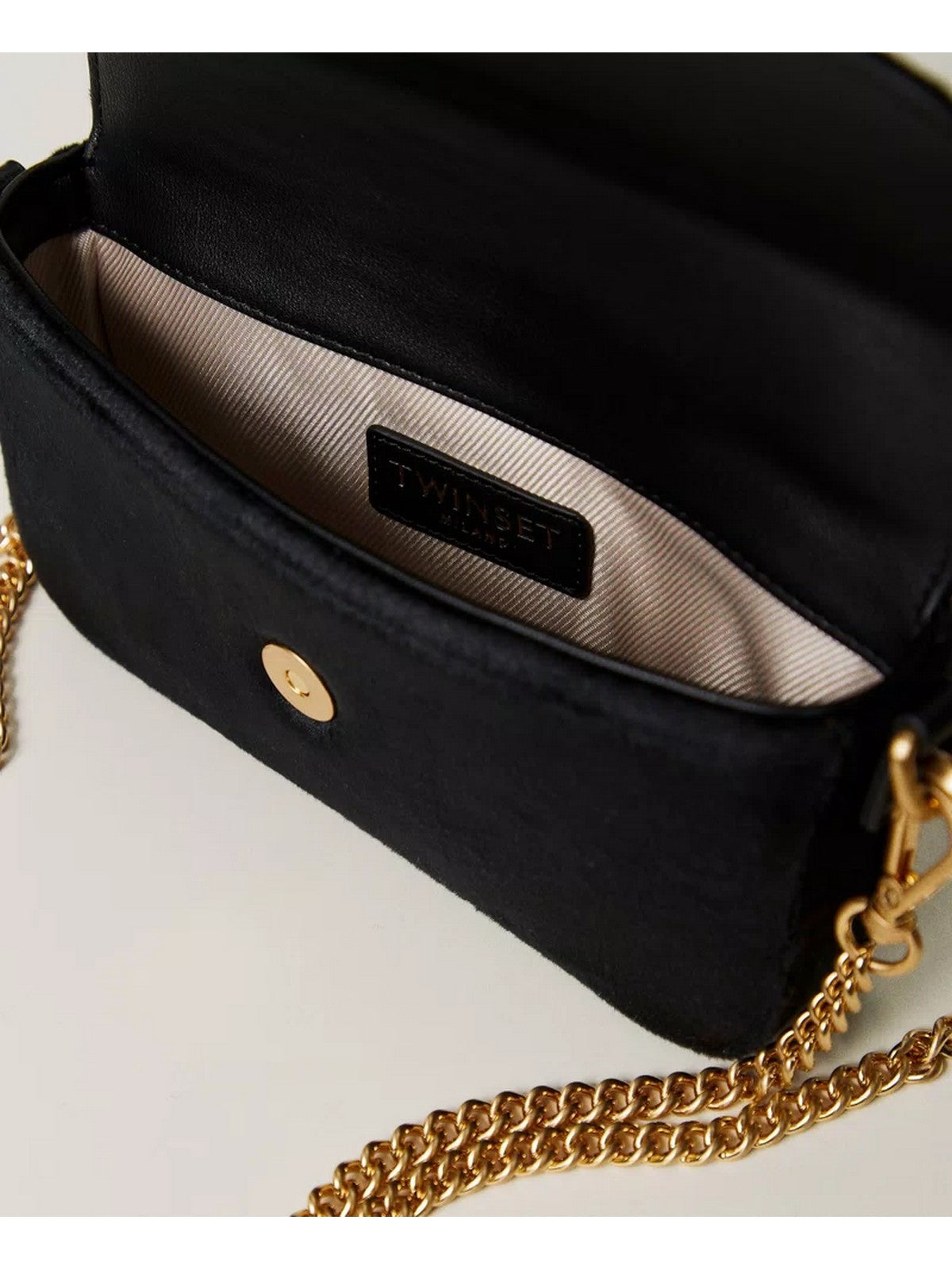 TWINSET Borsa Donna AMIE VELVET 242TD8270 00006 Nero gioboutiqueweb