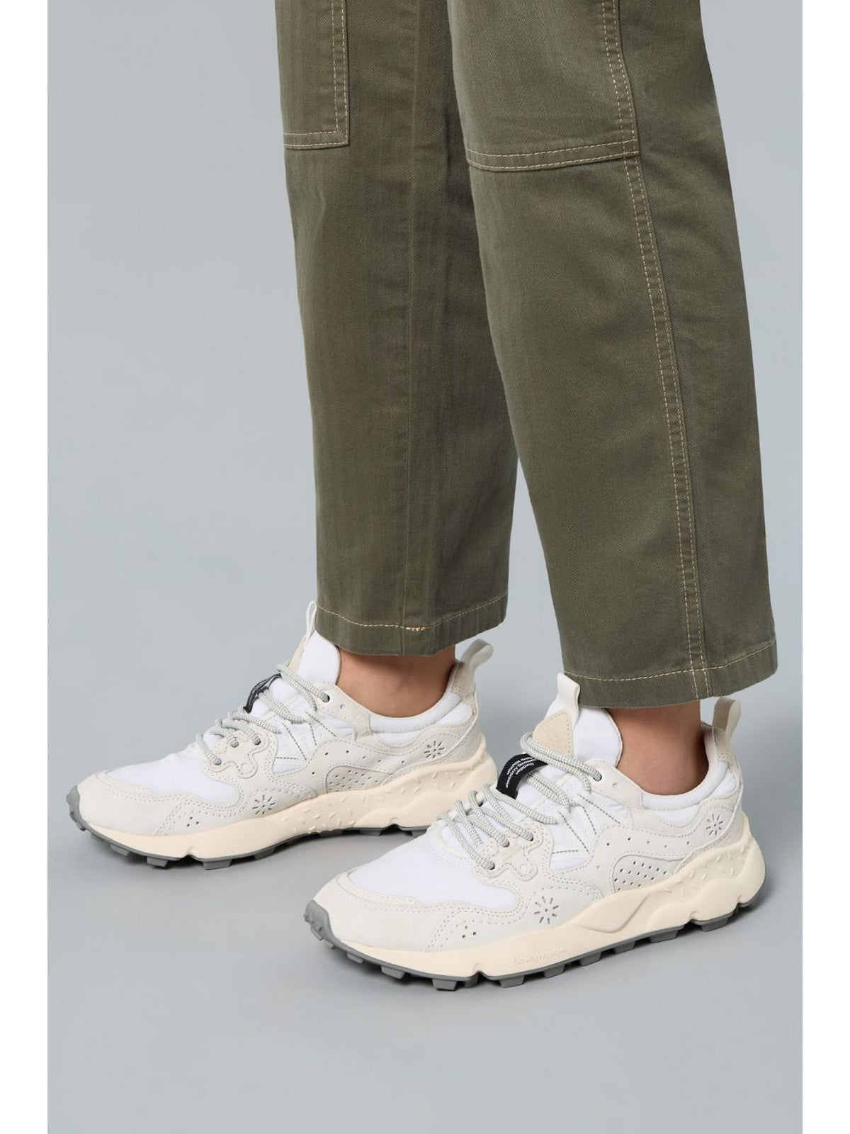 FLOWER MOUNTAIN Sneaker Uomo YAMANO 3 UNI 2017818-01-1N38 Bianco.