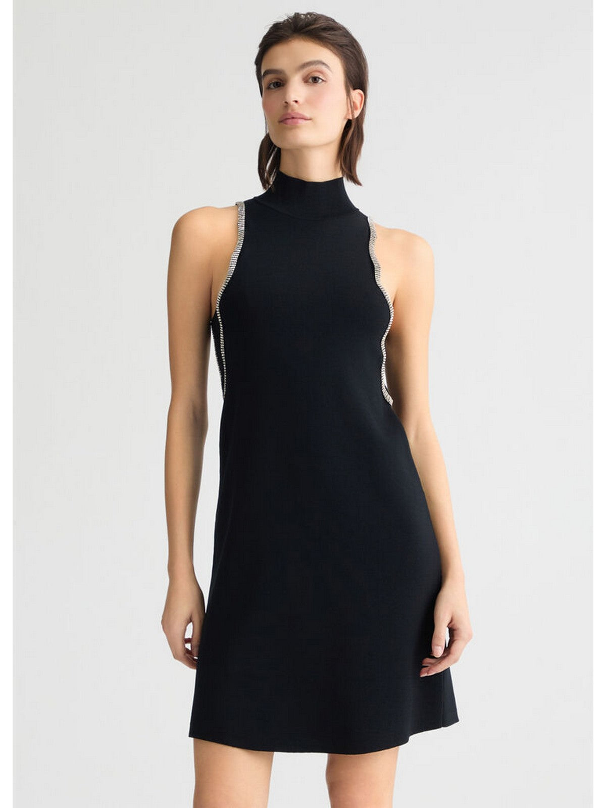 LIU JO WHITE Abito Donna WA5040MS55N 22222 Nero gioboutiqueweb