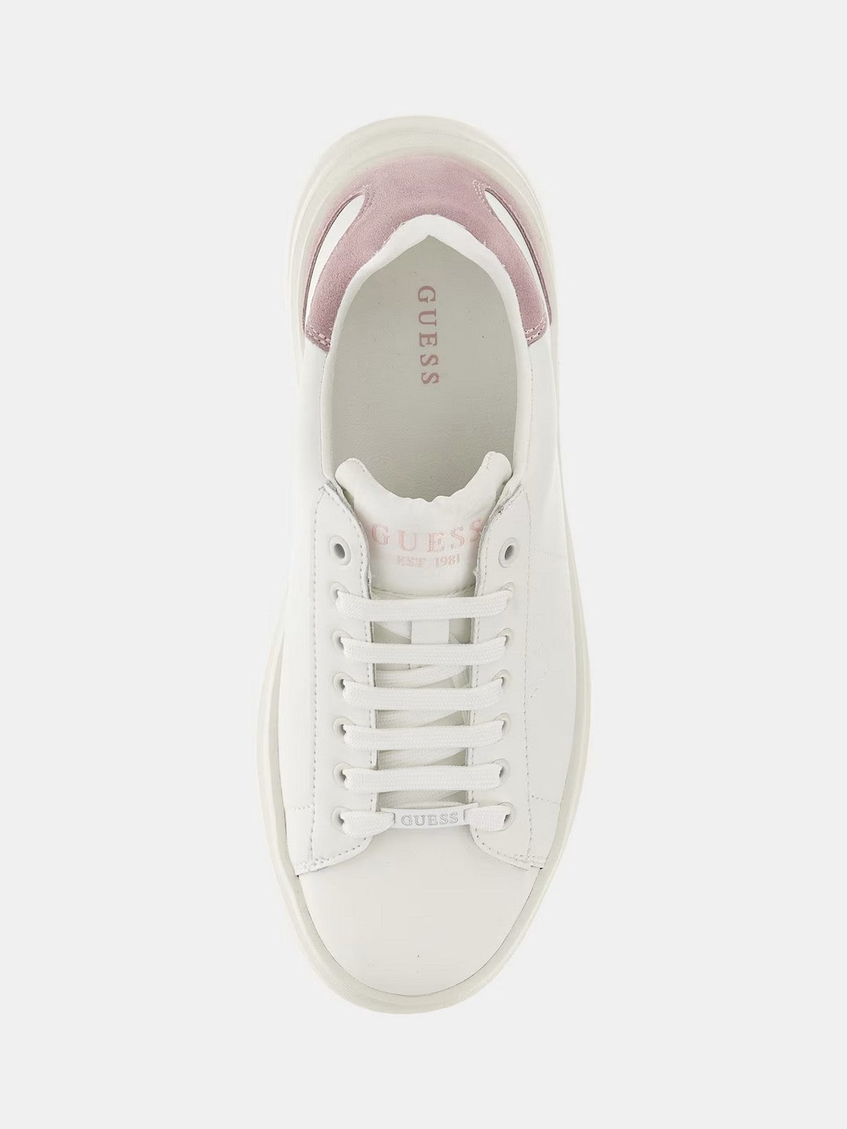 GUESS Sneaker Donna Elbina FLJELB LEA12 WHIPI Bianco gioboutiqueweb