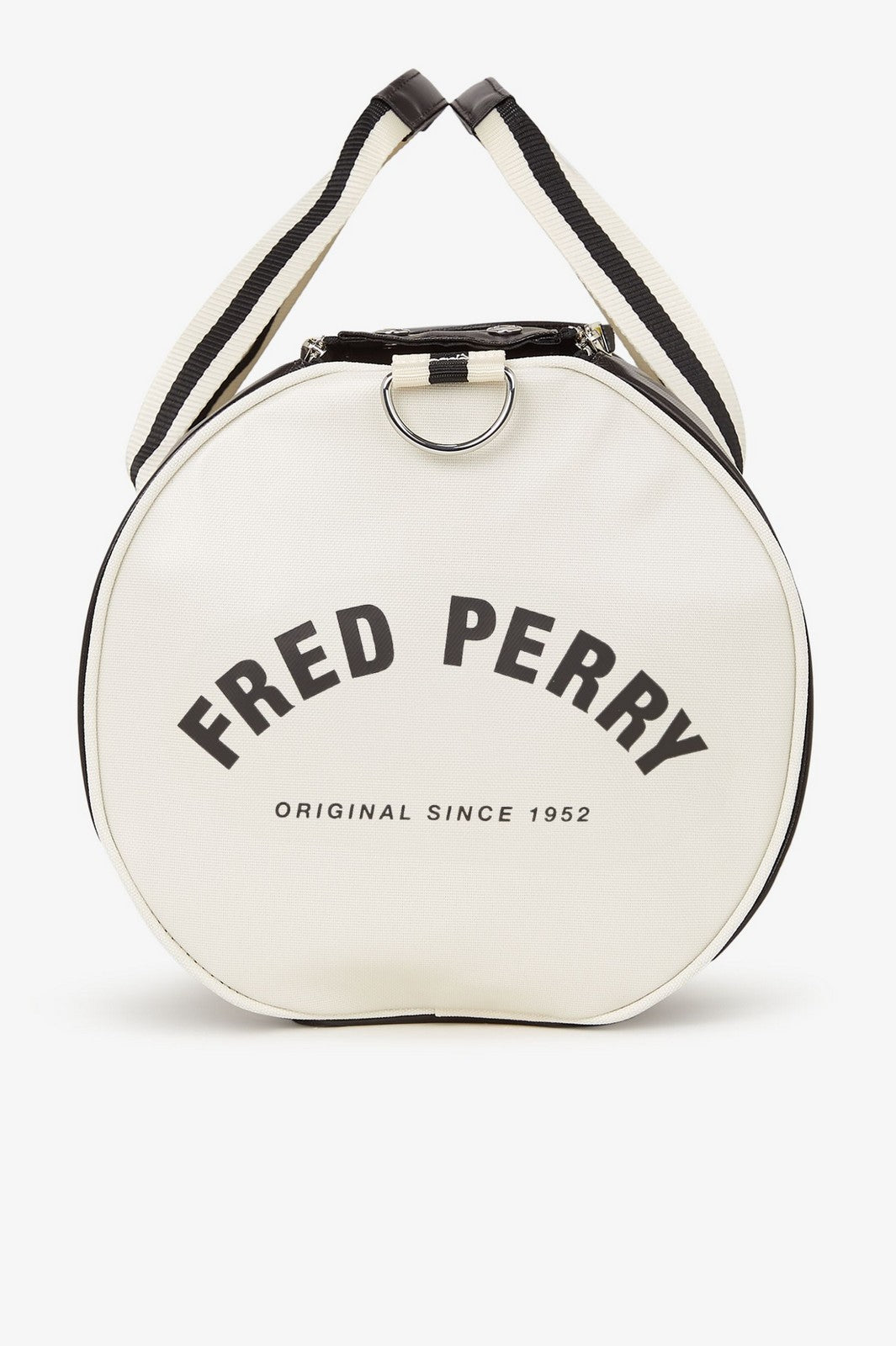 FRED PERRY Borsone Uomo FP CLASSIC BARREL BAG FP-L7255-57 D57 BLACK/ECRU