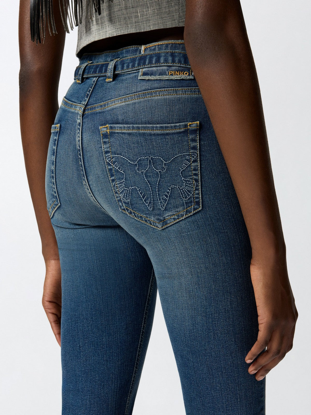 PINKO Jeans Donna FLORA FLARE 100166-A33L PJC LAVAGGIO MEDIO SCURO
