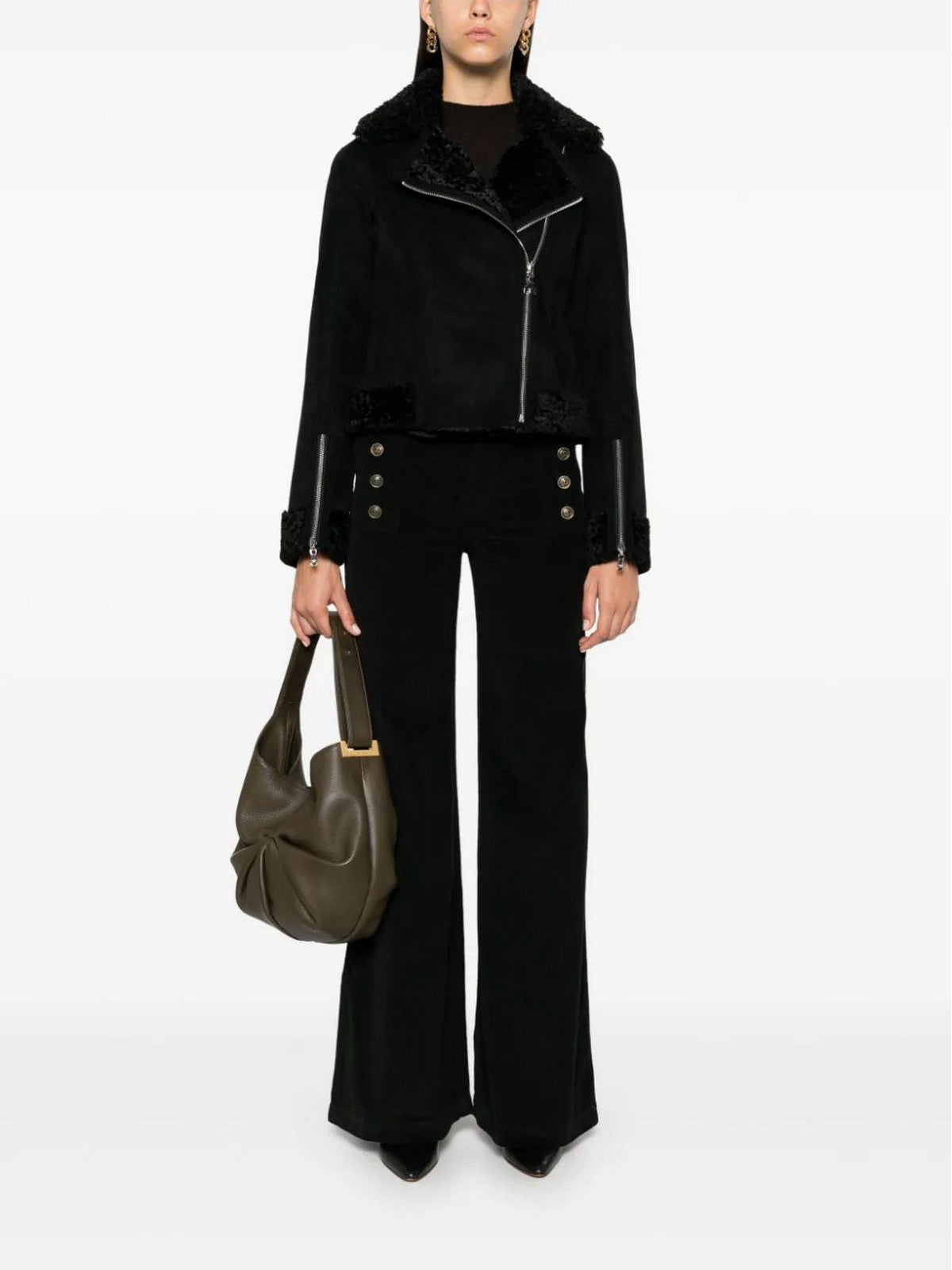 PATRIZIA PEPE Giubbino Donna 2O0143 E012 K103 Nero gioboutiqueweb