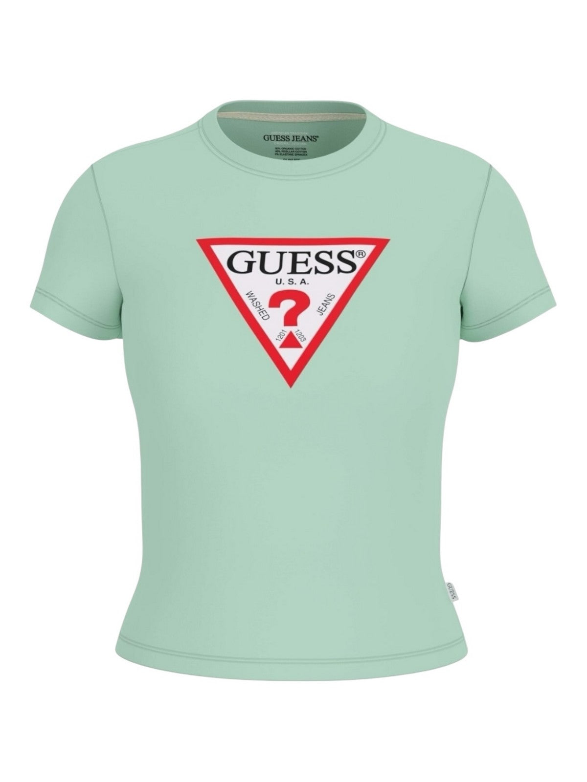 GUESS T-shirt Donna GJ SS CN SLIM ICONIC TEE W4YI04 J1314 G8FG Verde gioboutiqueweb