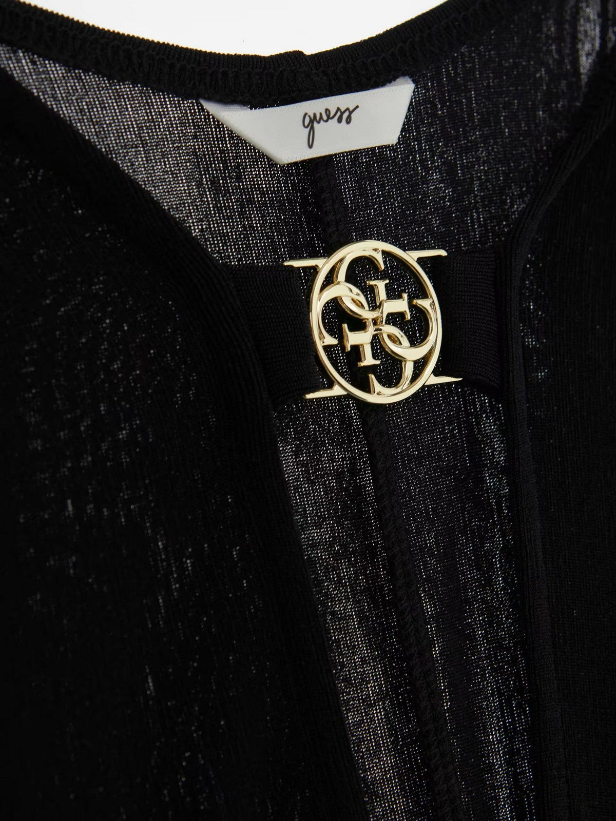 Guess Beachwear Woman dress Long Chemise O4GK00 KBEM0 JBLK BLACK