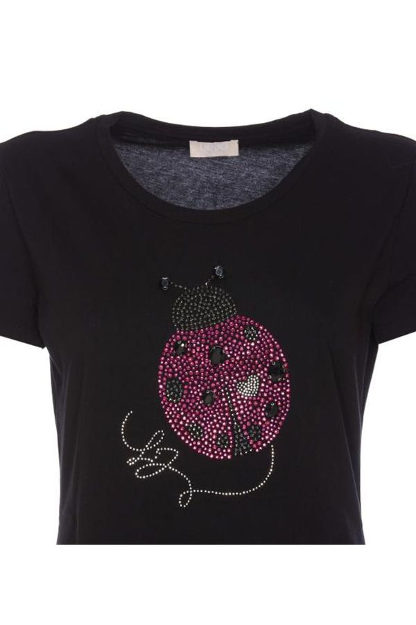 LIU JO WHITE T-Shirt e Polo Donna WF4102J5904 N9882 Nero gioboutiqueweb