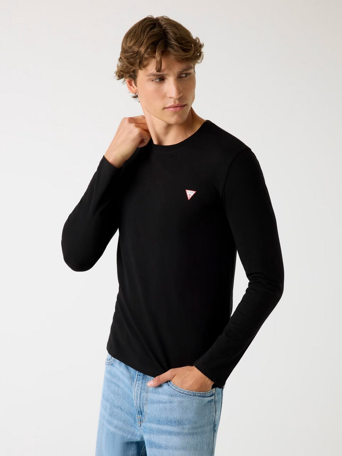 GUESS T-shirt Uomo CN LS CORE TEE M2YI28 J1314 JBLK Jet Black A996