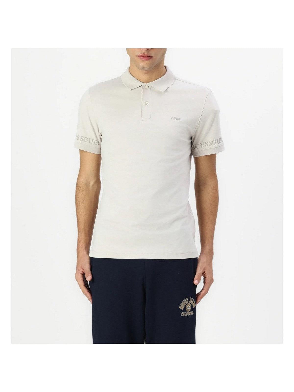 GUESS Polo Uomo NOLAN SS POLO M5RP66 J1314 G011 PURE WHITE