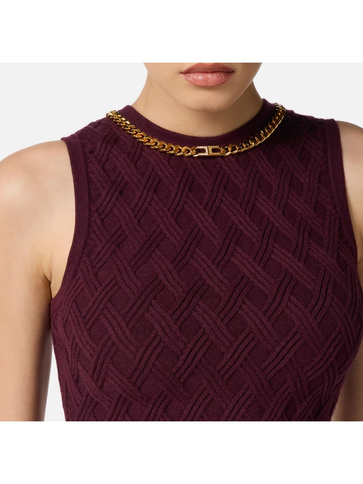 ELISABETTA FRANCHI Top Donna TK60B56E2 EA4 MERLOT gioboutiqueweb