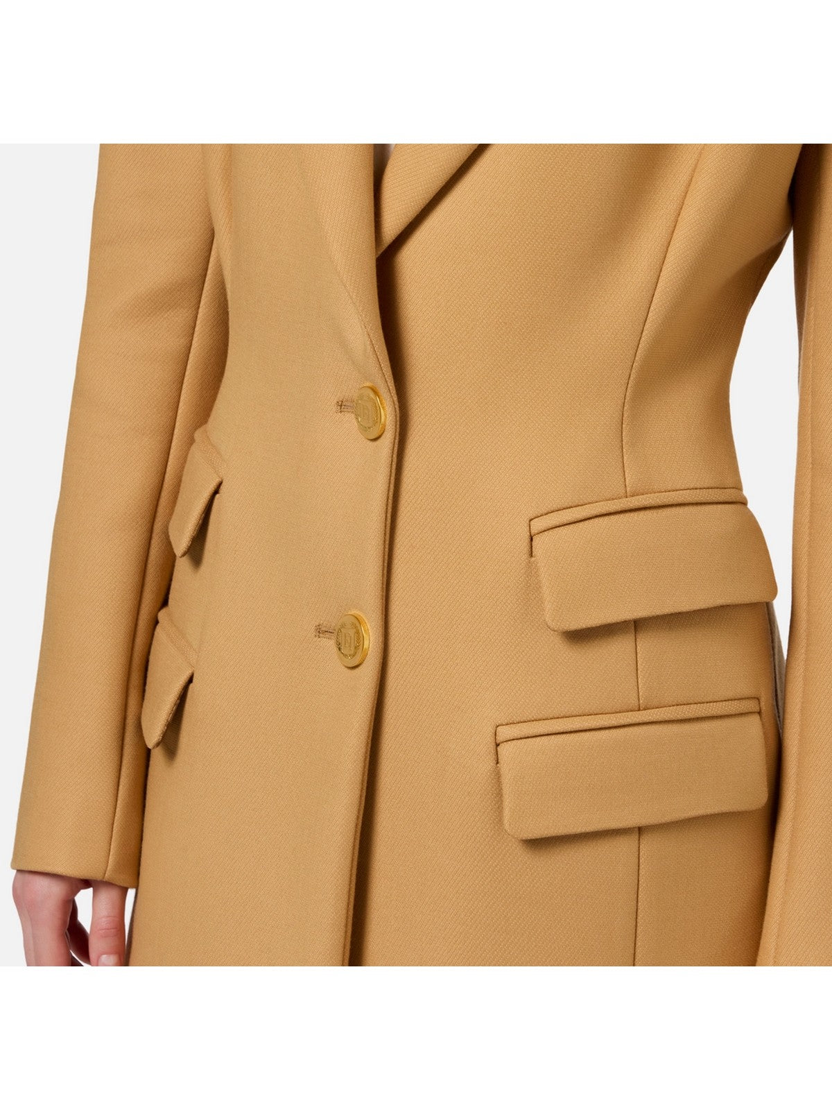 ELISABETTA FRANCHI Płaszcz damski CP00146E2 CG4 Brown