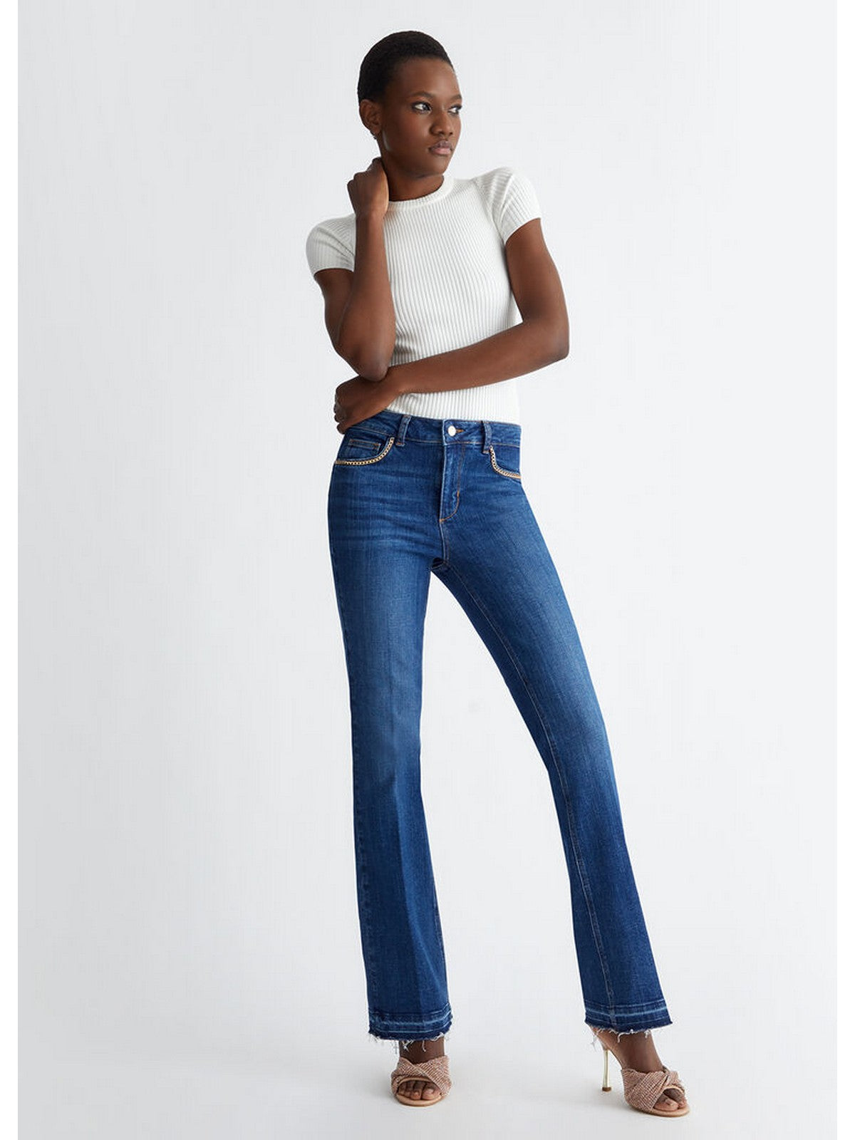 LIU JO BLUE DENIM Jeans Donna UA4039DS829 77505 Blu gioboutiqueweb