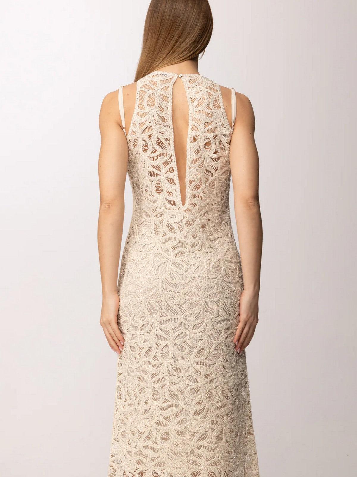 PATRIZIA PEPE Abito Donna 2A3074 A774 B891 NATURAL SAND