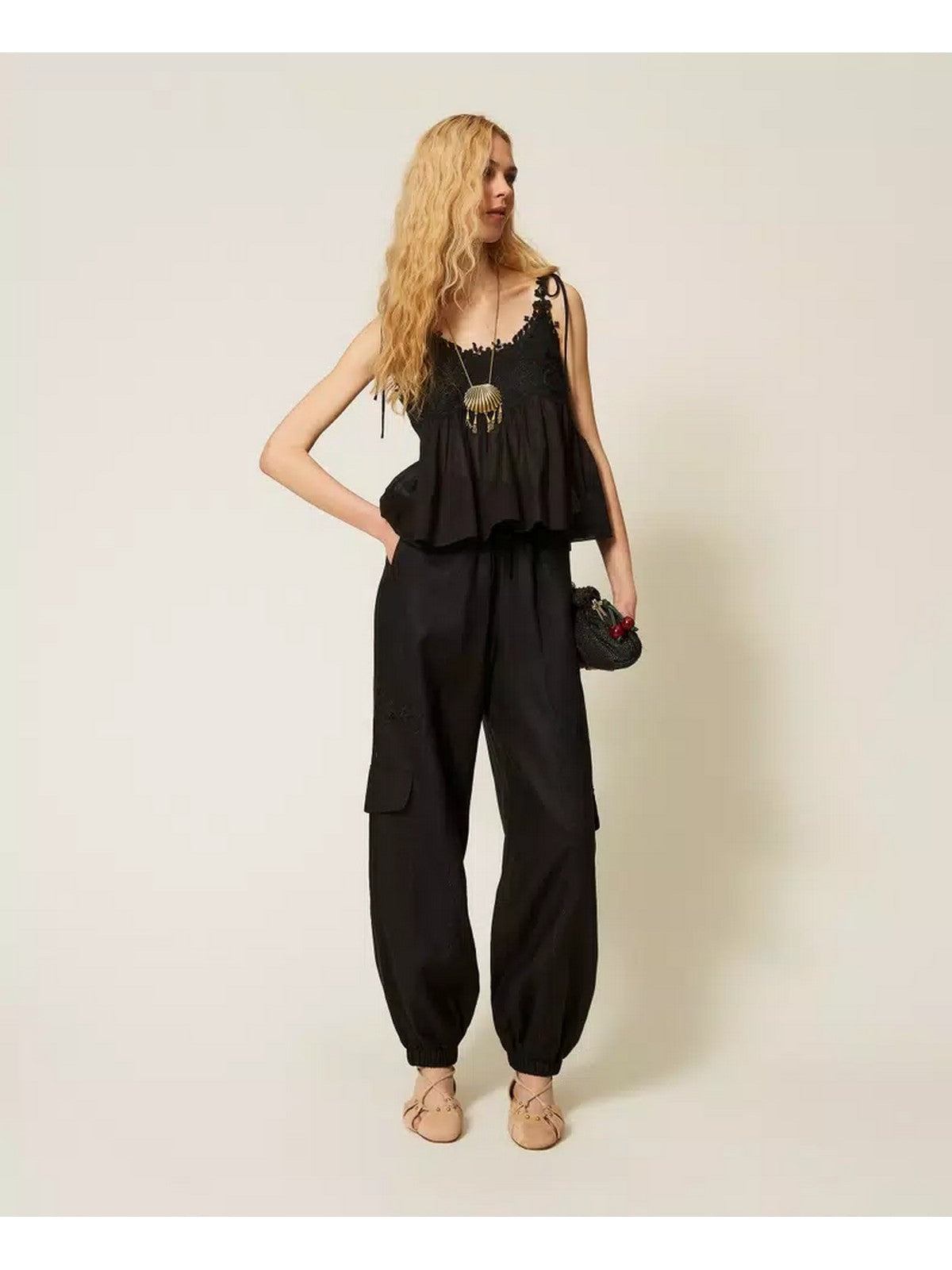 TWINSET Pantalone Donna 261TT2121 00006 Nero