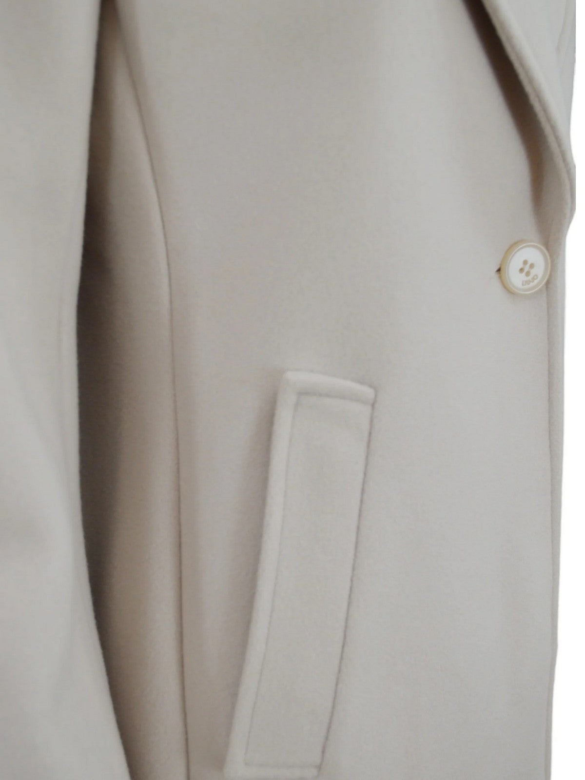 Liu Jo White Women Coat WF4271T4612 30401 Beige