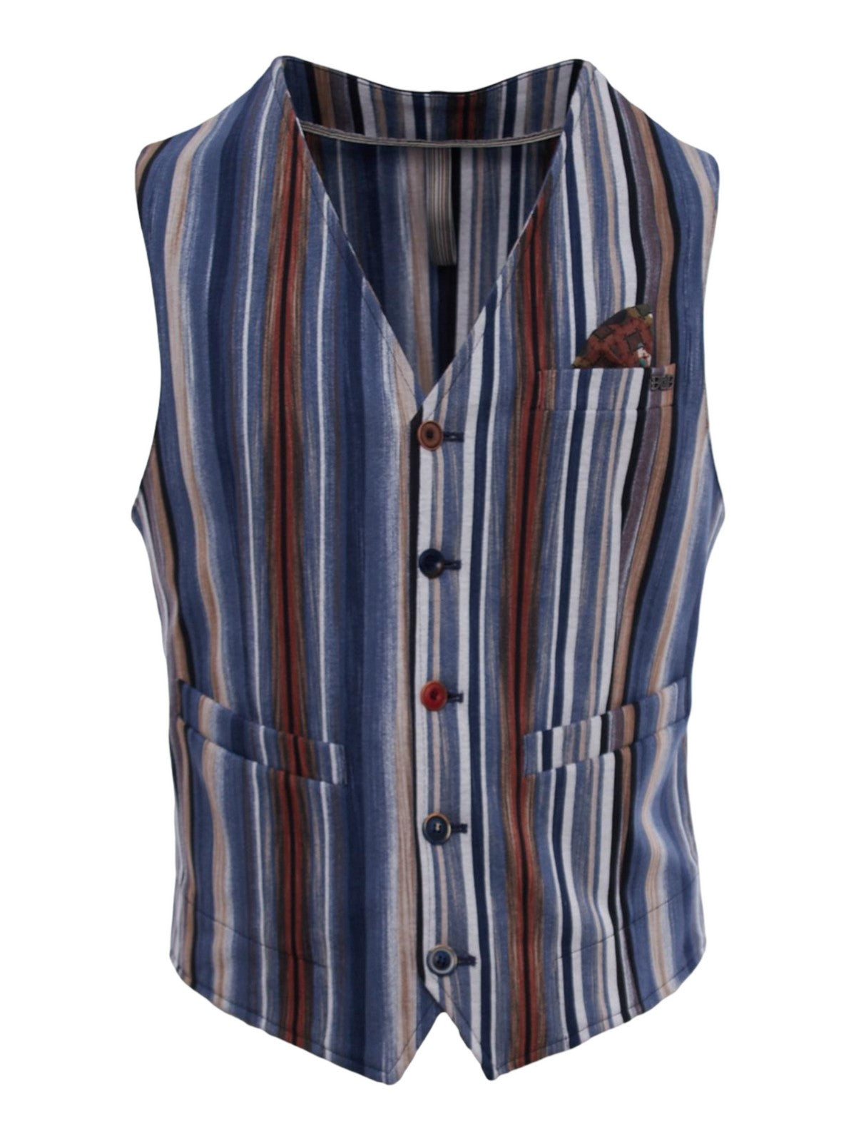 BOB Gilet Uomo DRUG253 T253 Blu gioboutiqueweb