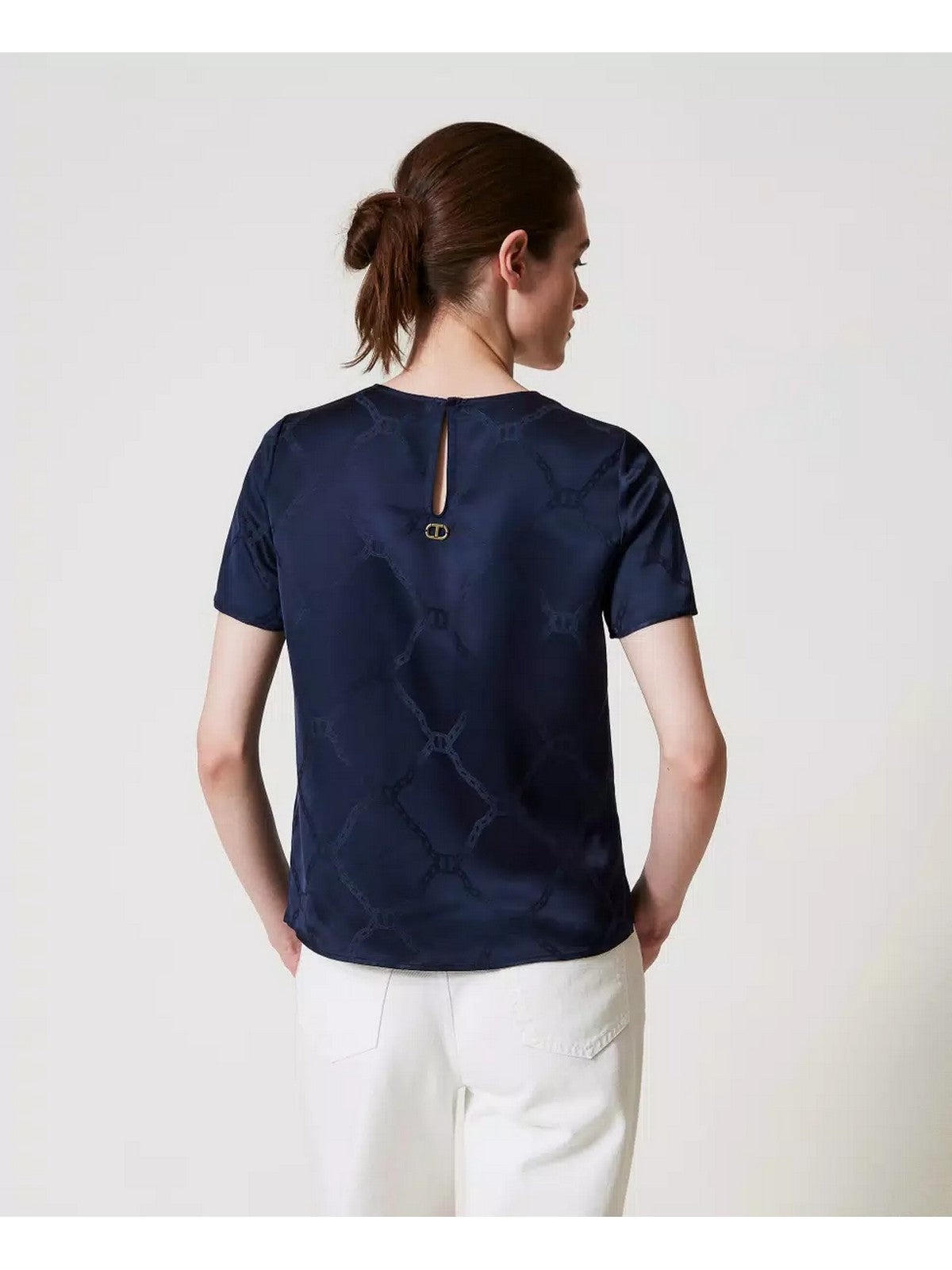 TWINSET Blusa Donna 251TP2012 00384 Blu gioboutiqueweb