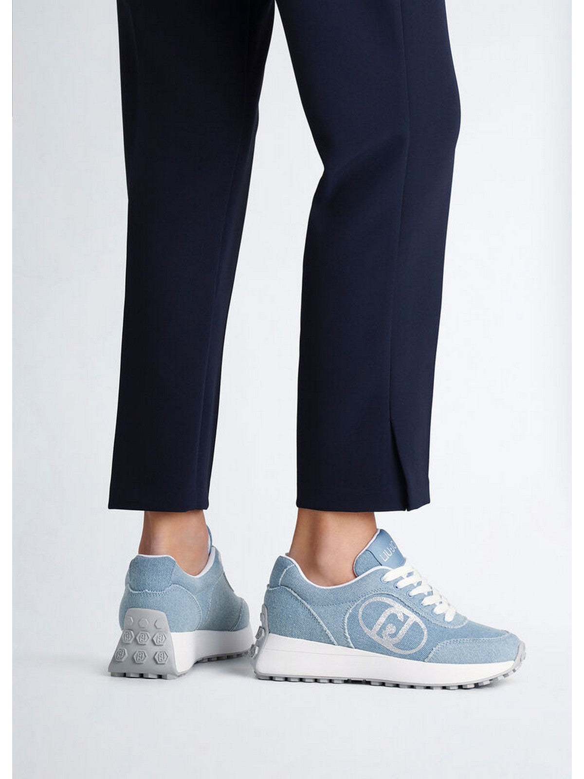 LIU JO Sneaker Donna LOLO 18 BA5003TX054 S1152 CYAN gioboutiqueweb