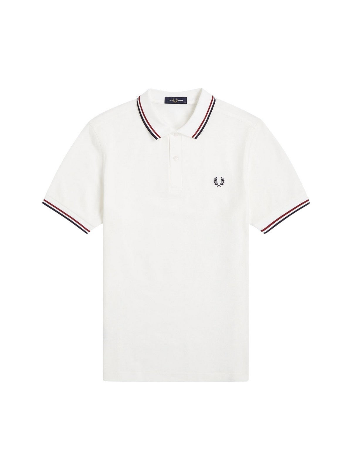 FRED PERRY Polo Uomo FP TWIN TIPPED FRED PERRY SHIRT FP-M3600P-57 T60 SNWHT/BRED/NVY