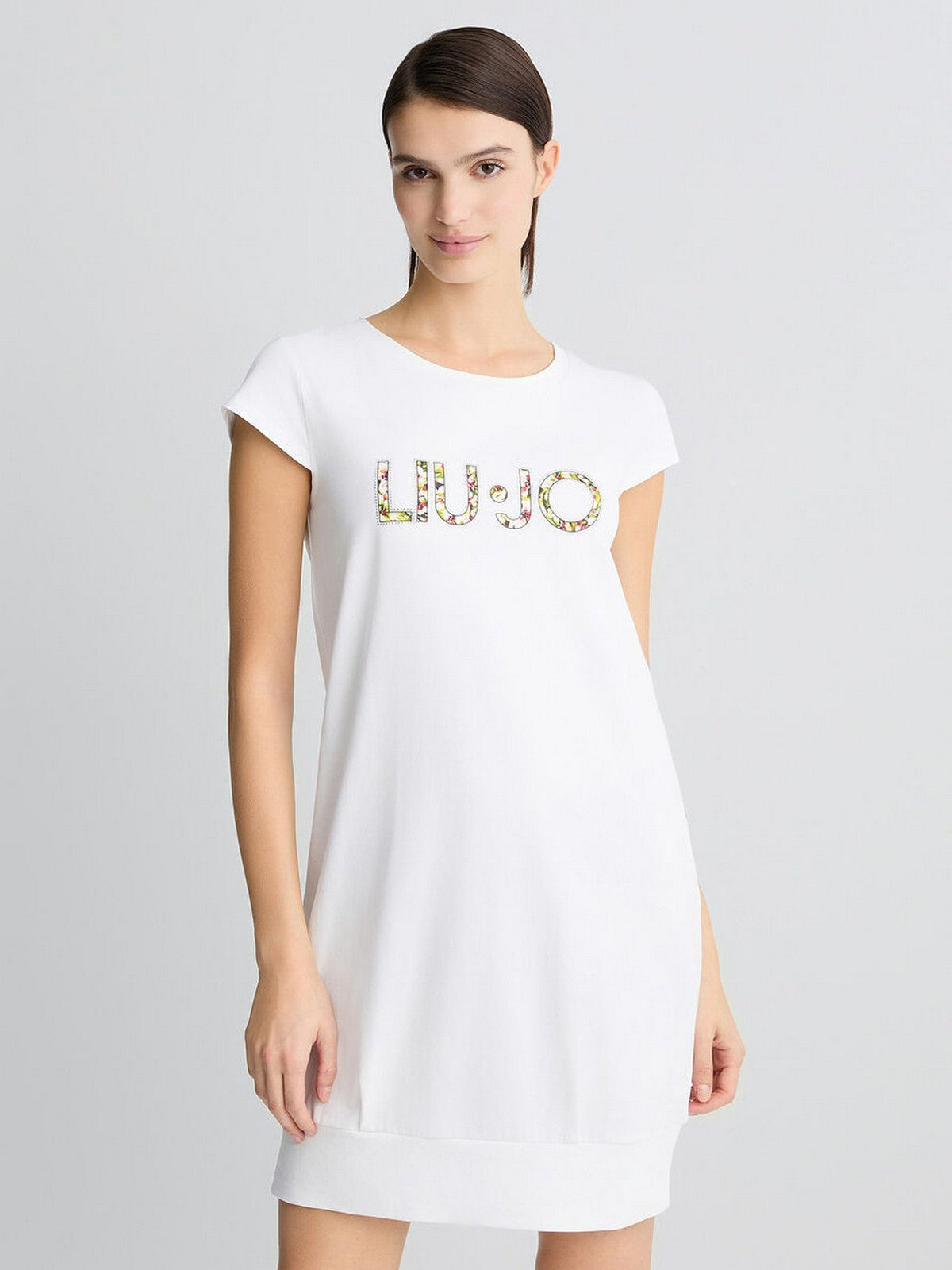 LIU JO BEACHWEAR Abito Donna VA5194JS003 Q9136 Bianco/flowers