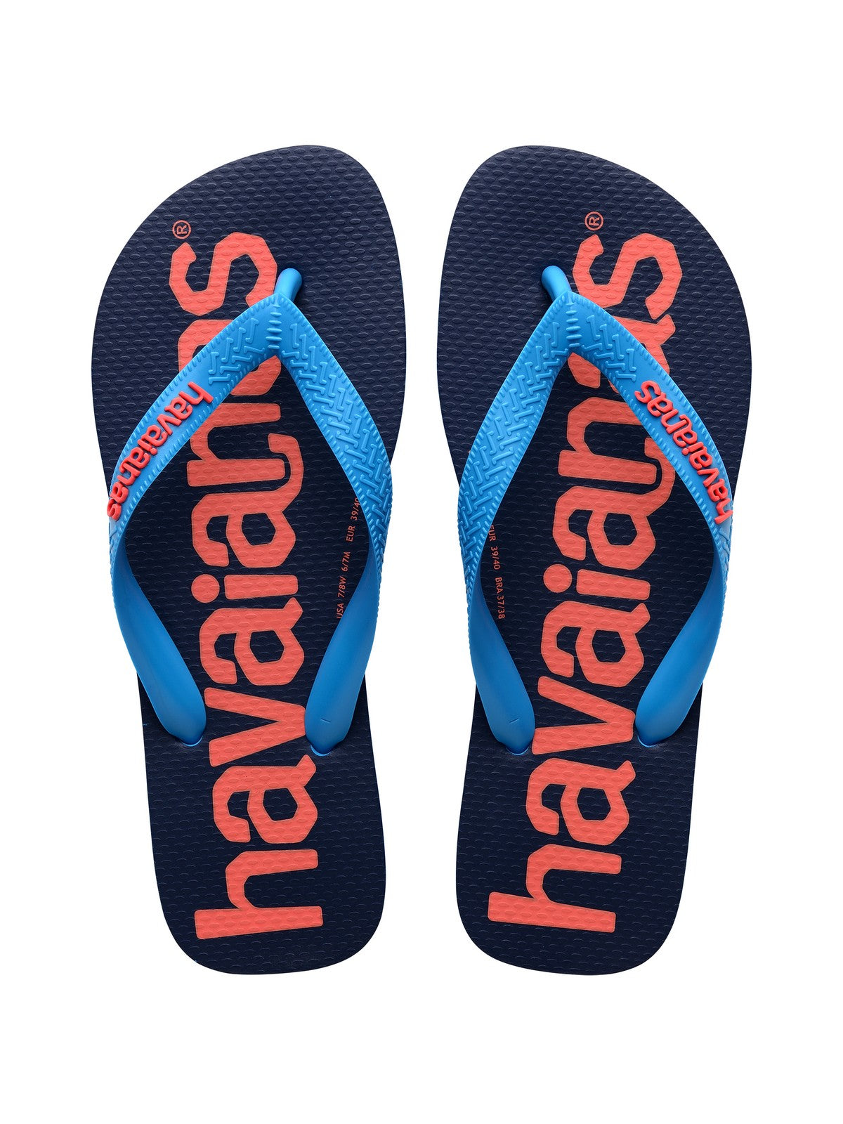 HAVAIANAS Infradito Unisex adulto Hav. Top logomania 2 4145741.0212 Turchese gioboutiqueweb