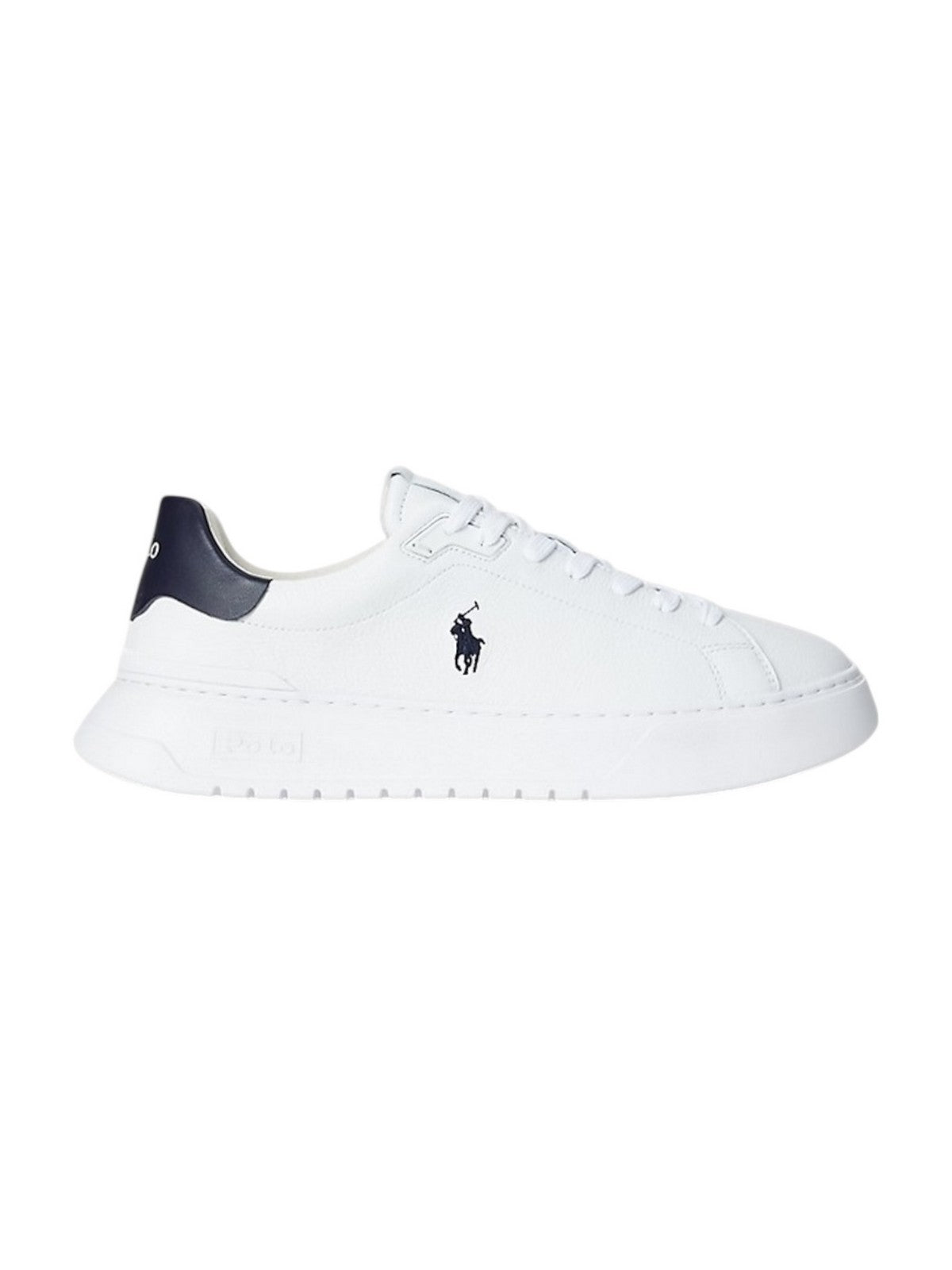 POLO RALPH LAUREN Sneaker Uomo RLITE COURT-SNEAKERS-LOW TOP LACE 809974097 001 WHITE/NAVY